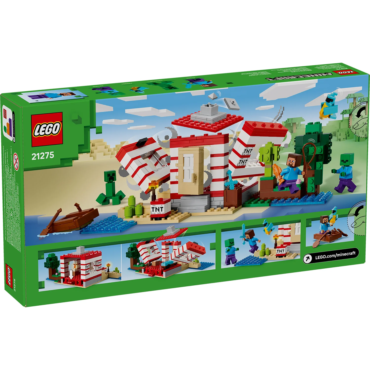 LEGO® Minecraft® The TNT Jungle House