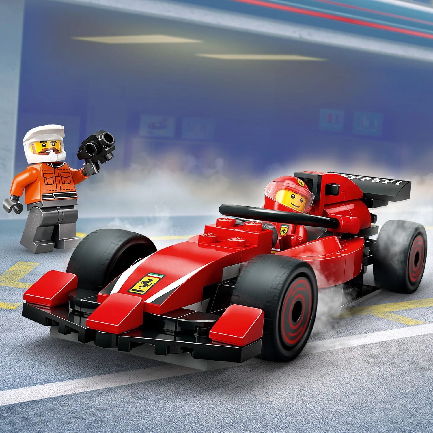 LEGO® City F1® Pit Stop & Pit Crew with Ferrari Car