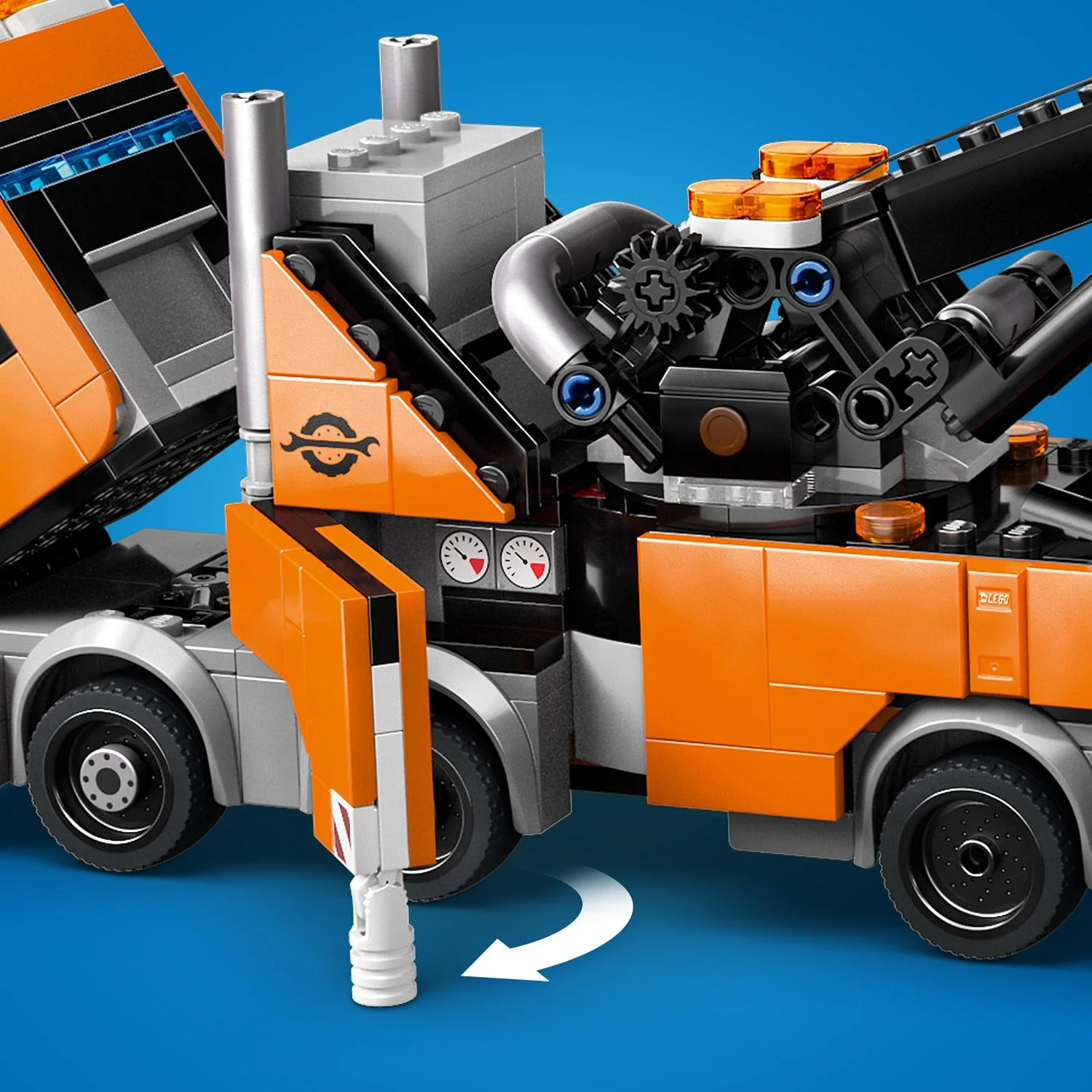 LEGO® City Heavy-Duty Recovery Tow Truck with Crane