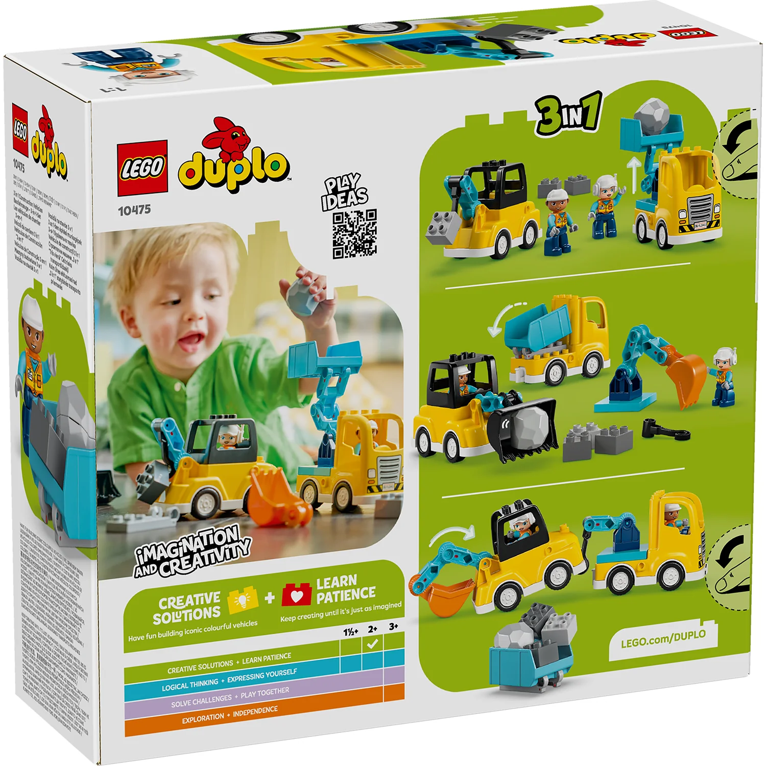 LEGO® DUPLO® Town 3-in-1 Construction Vehicles