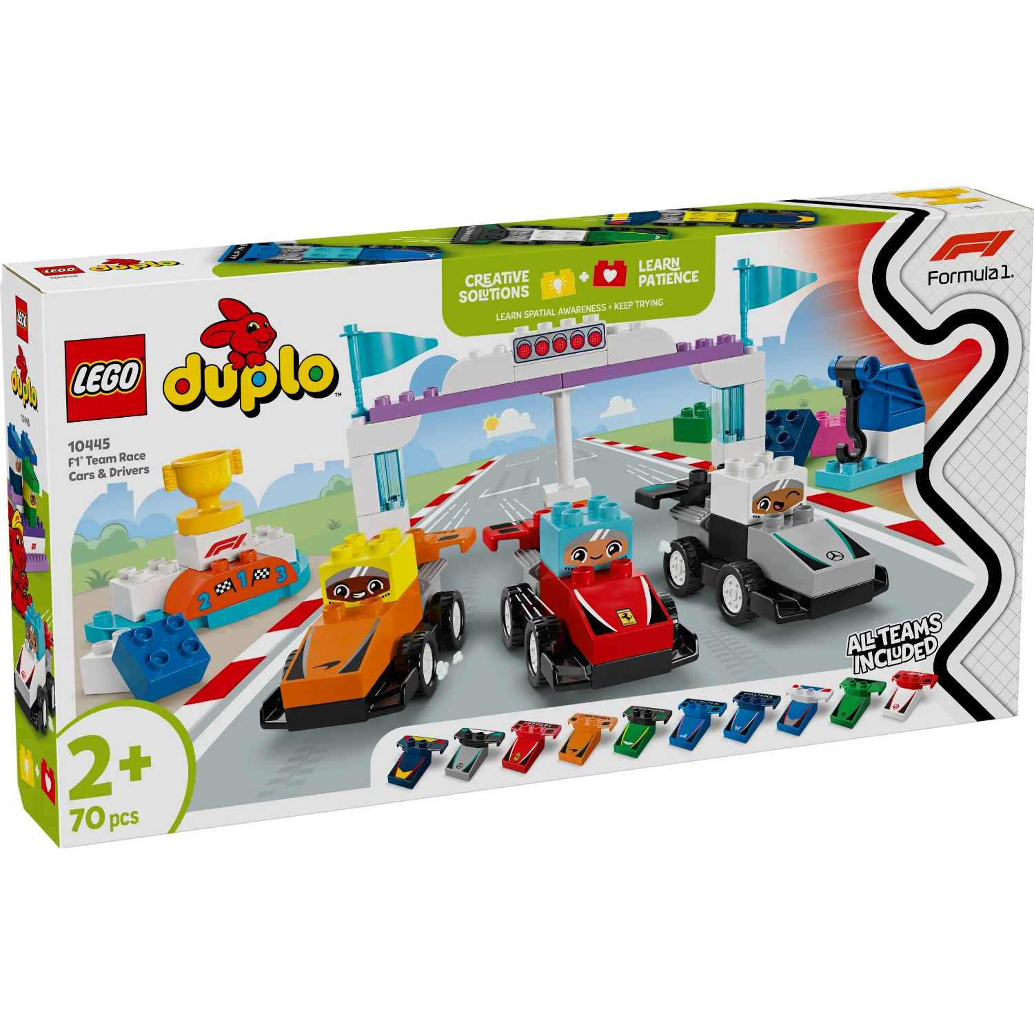 LEGO® DUPLO™ F1® Team Race Cars & Drivers