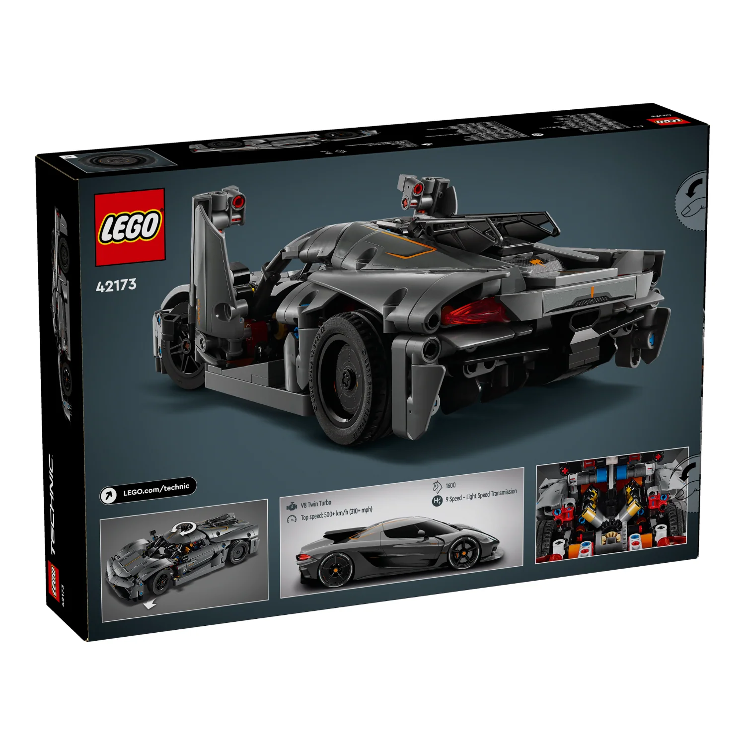 LEGO® Technic™ Koenigsegg Jesko Absolut Grey Hypercar