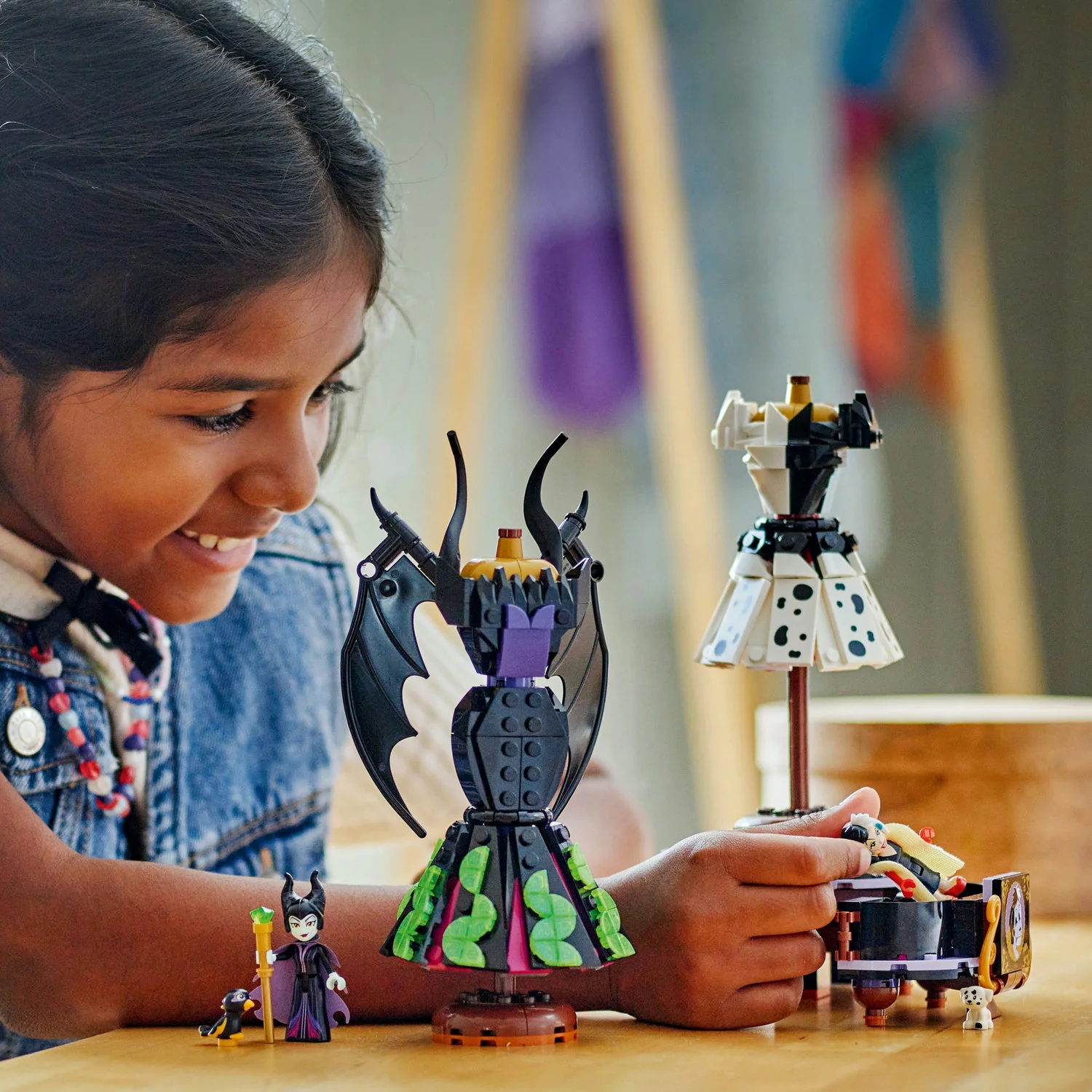 LEGO® Disney™ Villains Maleficent’s and Cruella De Vil’s Dresses