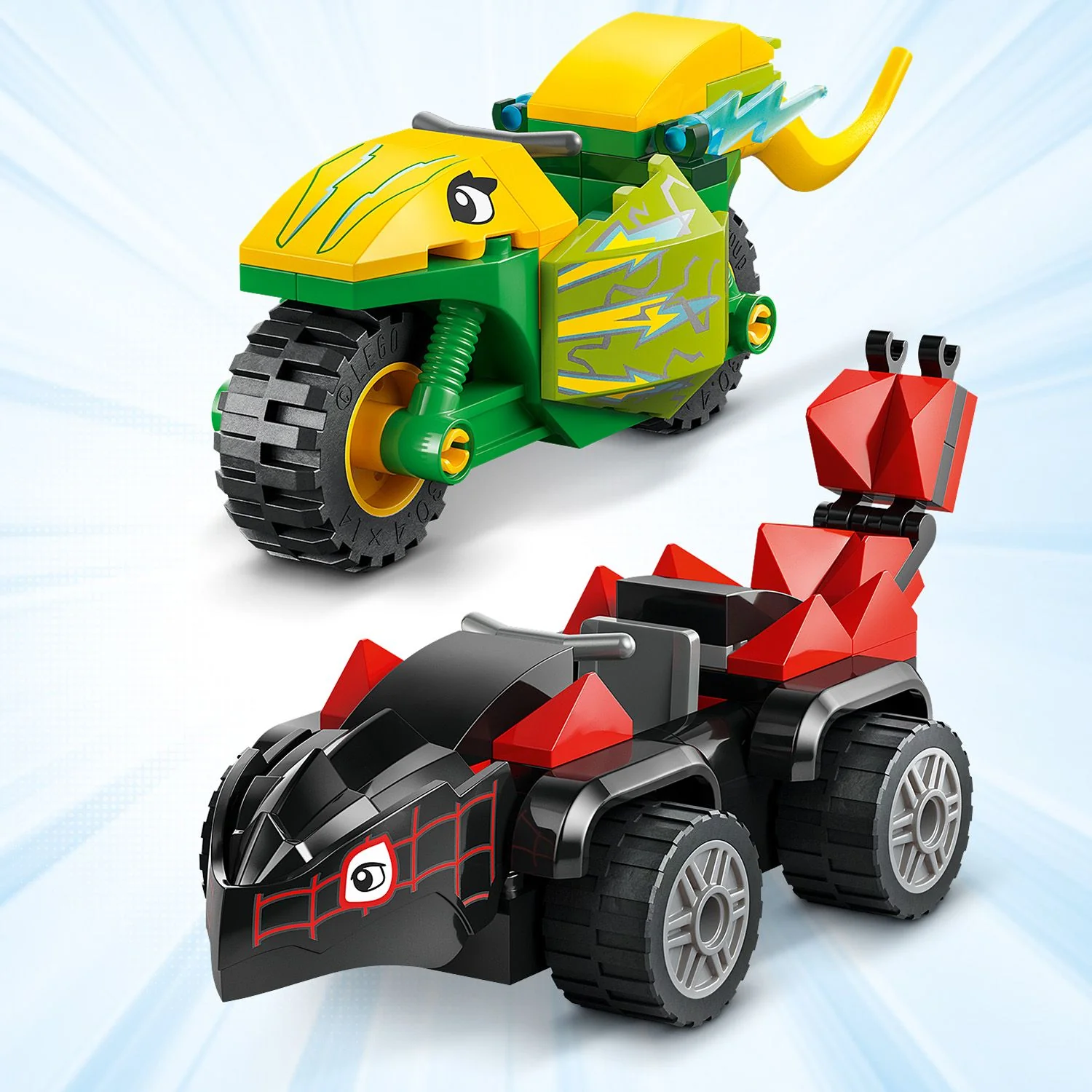 LEGO® Marvel Spidey And His Amazing Friends Spin and Electro Dinosaur Vehicle Chase