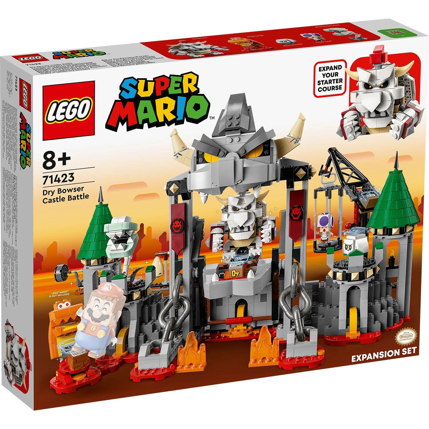 LEGO® Super Mario™ Dry Bowser Castle Battle Expansion Set