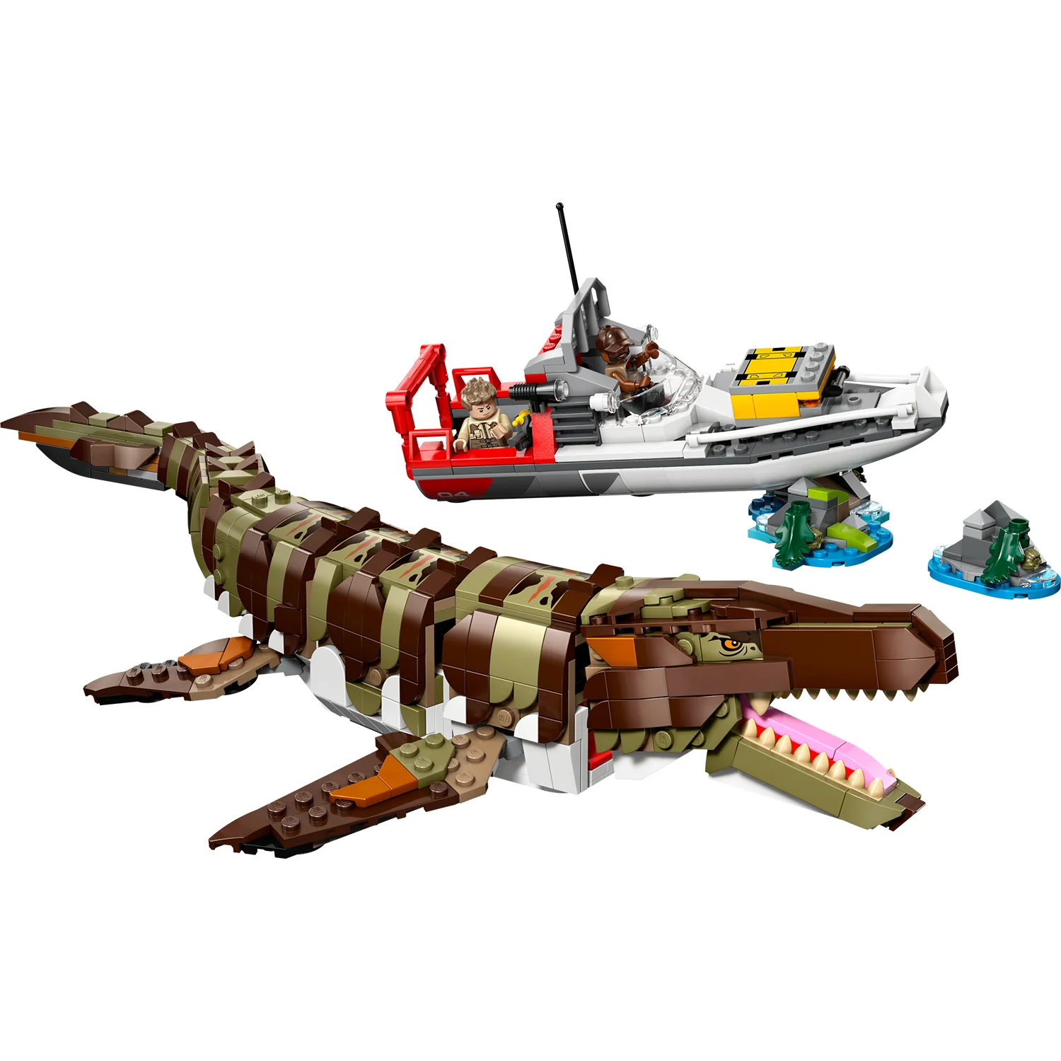 LEGO® Jurassic World Brick-Built Mosasaurus Boat Mission