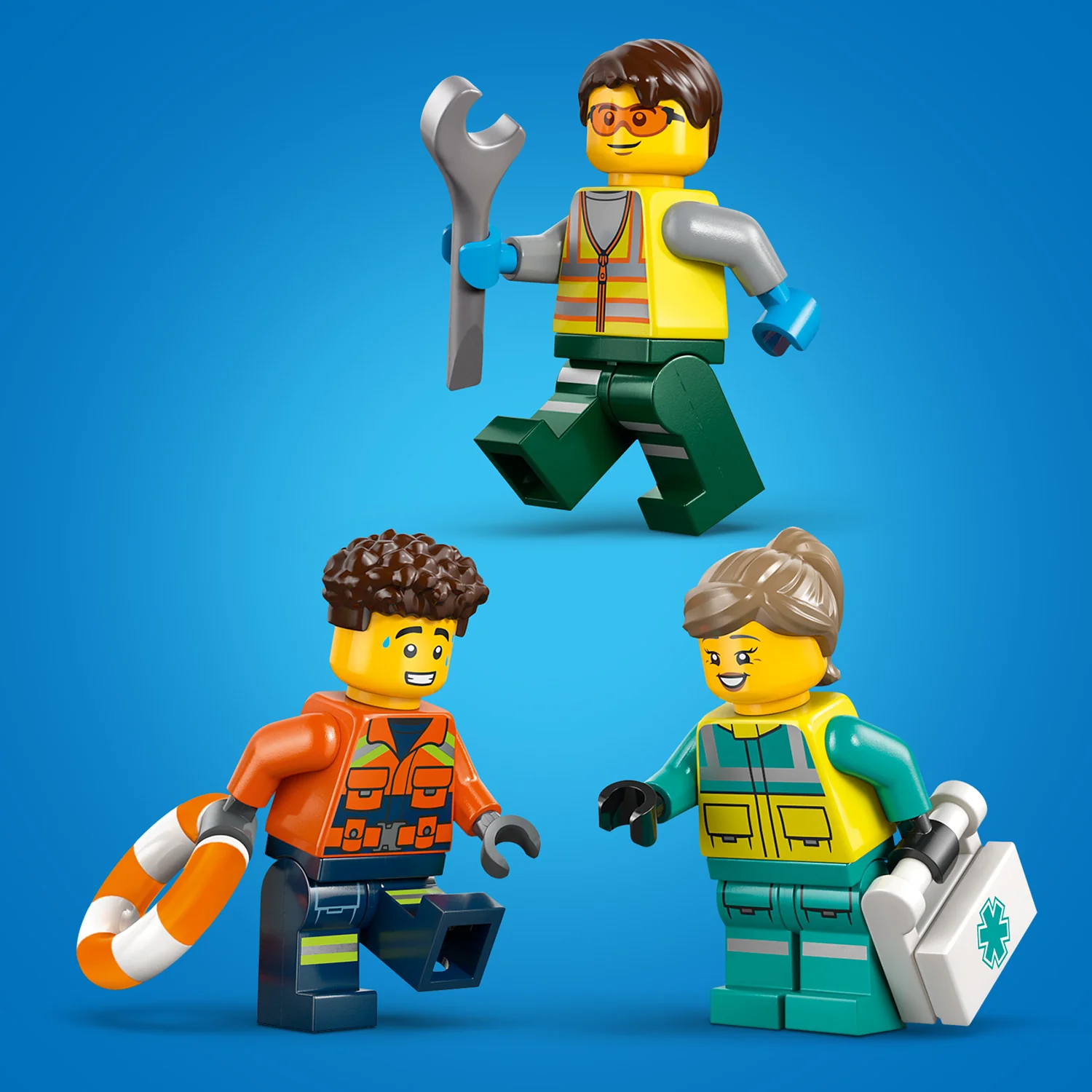 LEGO® City Airplane, Service Truck & Hovercraft Remix