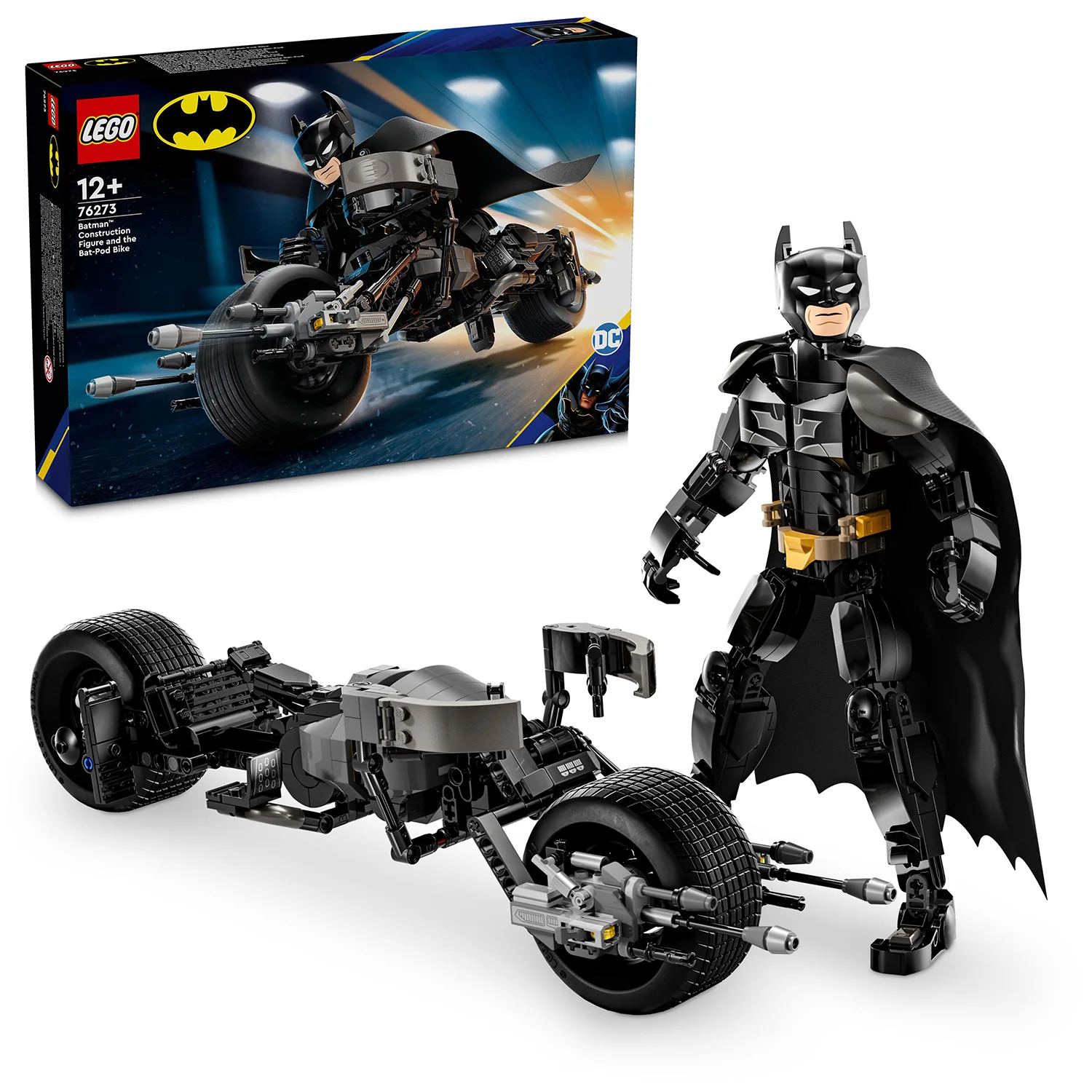 LEGO® DC Batman™: Batman Construction Figure & the Bat-Pod Bike