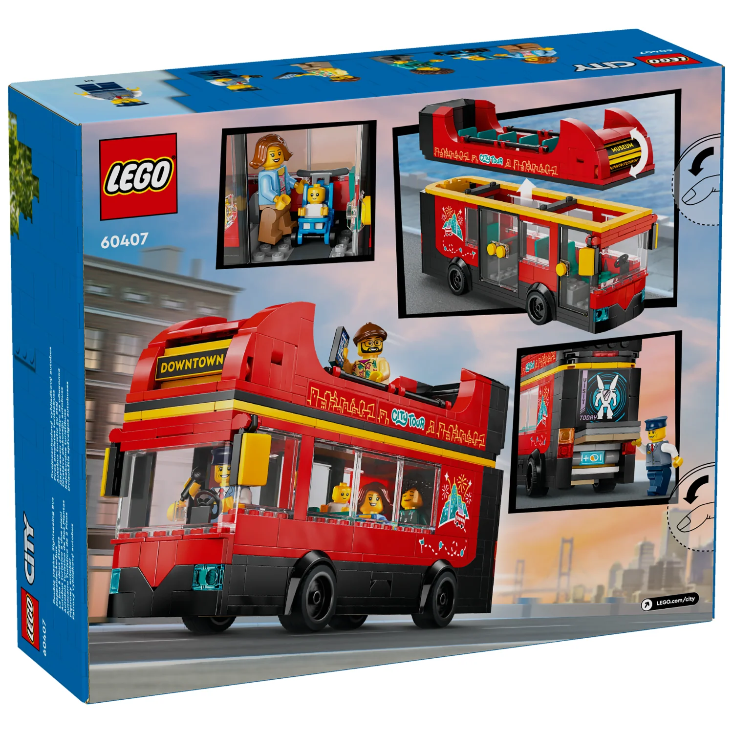 LEGO® City Red Double-Decker Sightseeing Bus