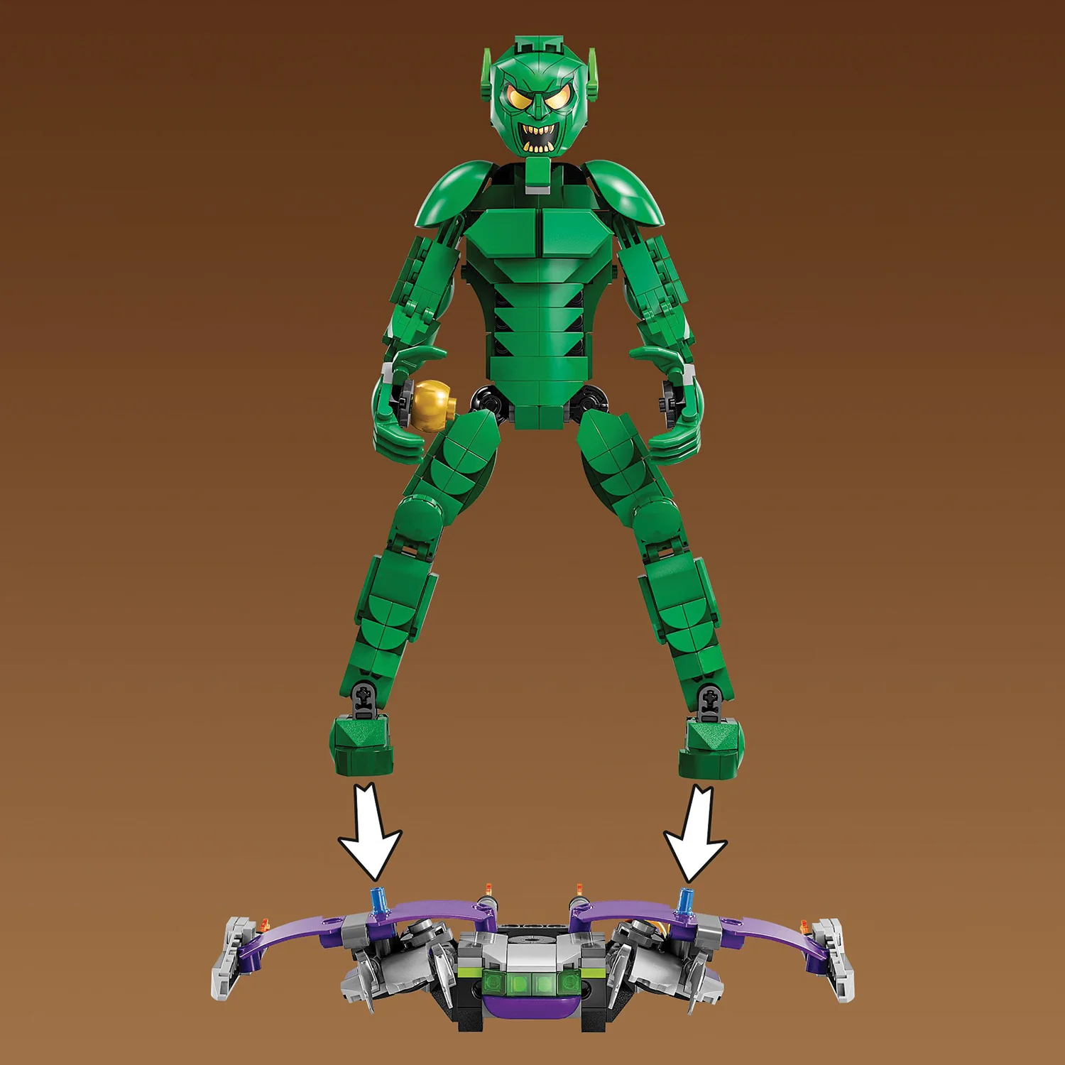 LEGO® Marvel Green Goblin Construction Figure