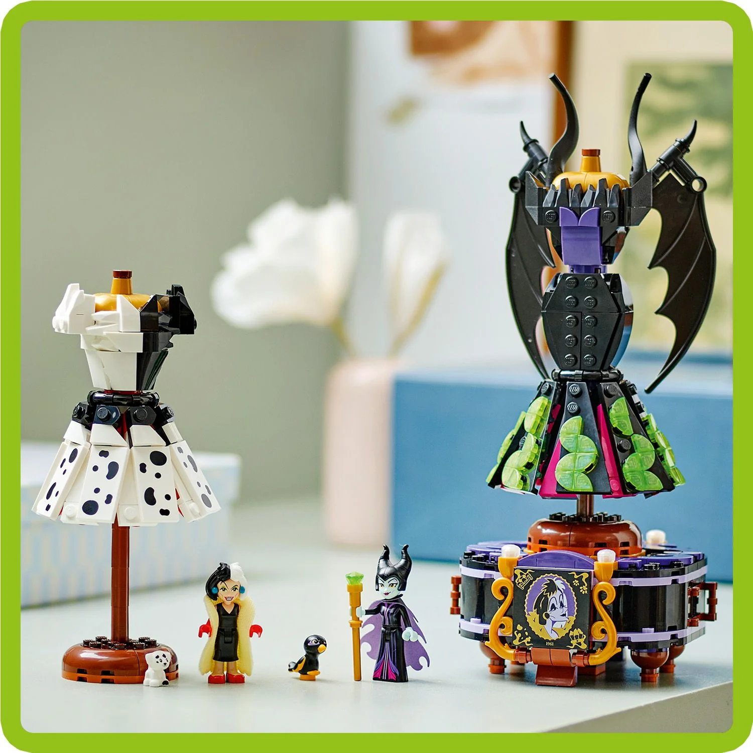 LEGO® Disney™ Villains Maleficent’s and Cruella De Vil’s Dresses