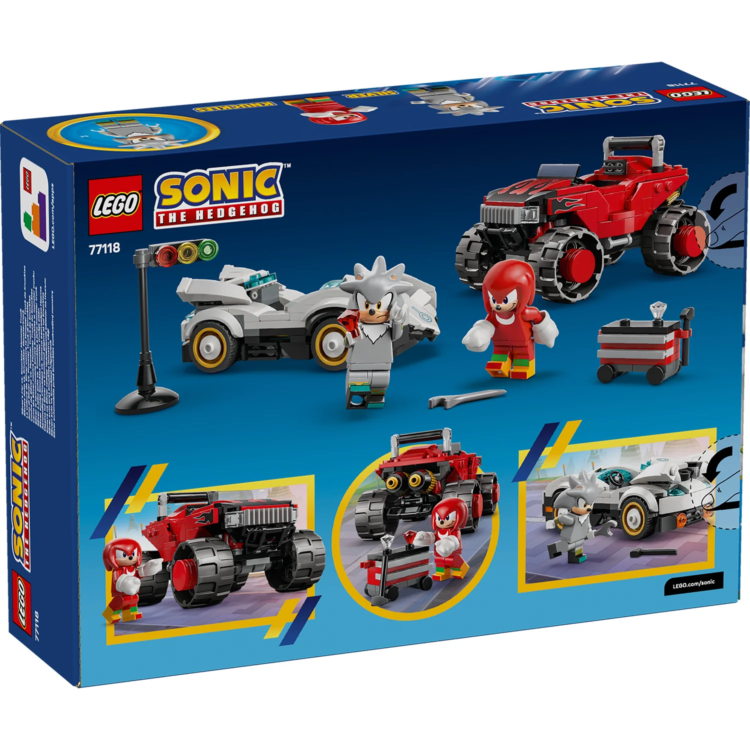 LEGO® Sonic the Hedgehog™ Silver’s Car vs. Knuckles’ Monster Truck