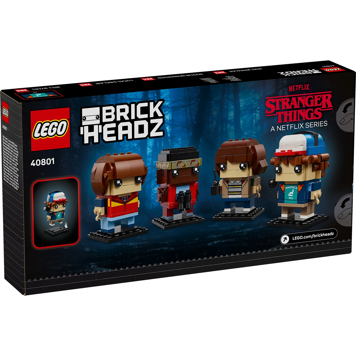 LEGO® BrickHeadz™ Mike, Dustin, Lucas and Will Figures