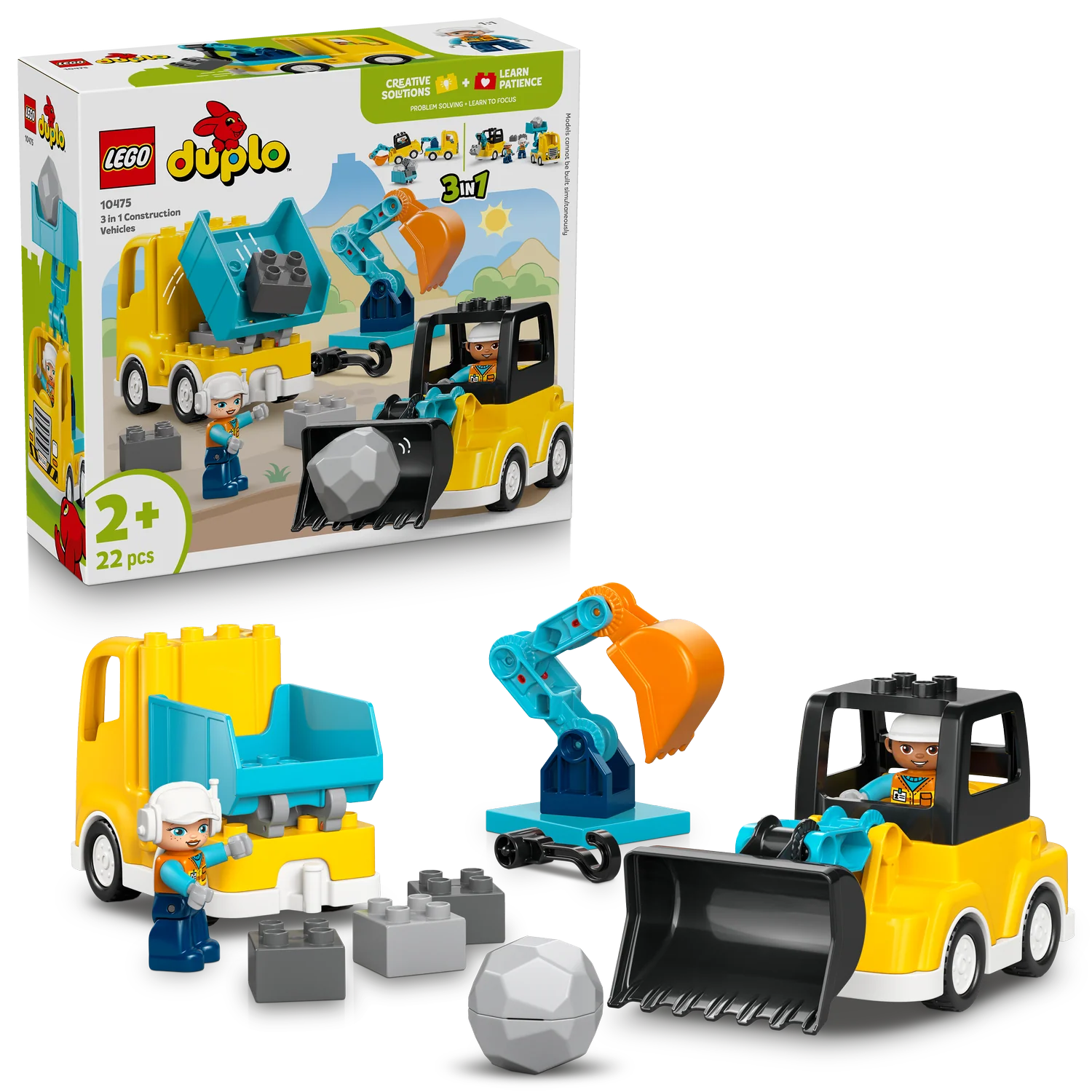 LEGO® DUPLO® Town 3-in-1 Construction Vehicles