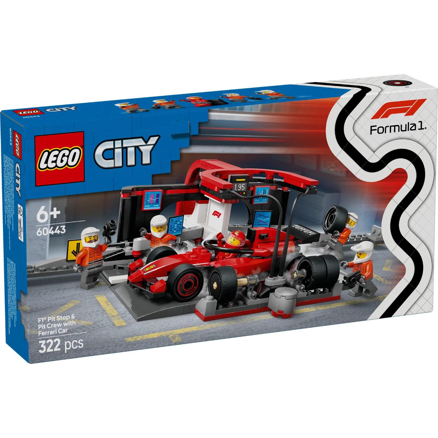 LEGO® City F1® Pit Stop & Pit Crew with Ferrari Car