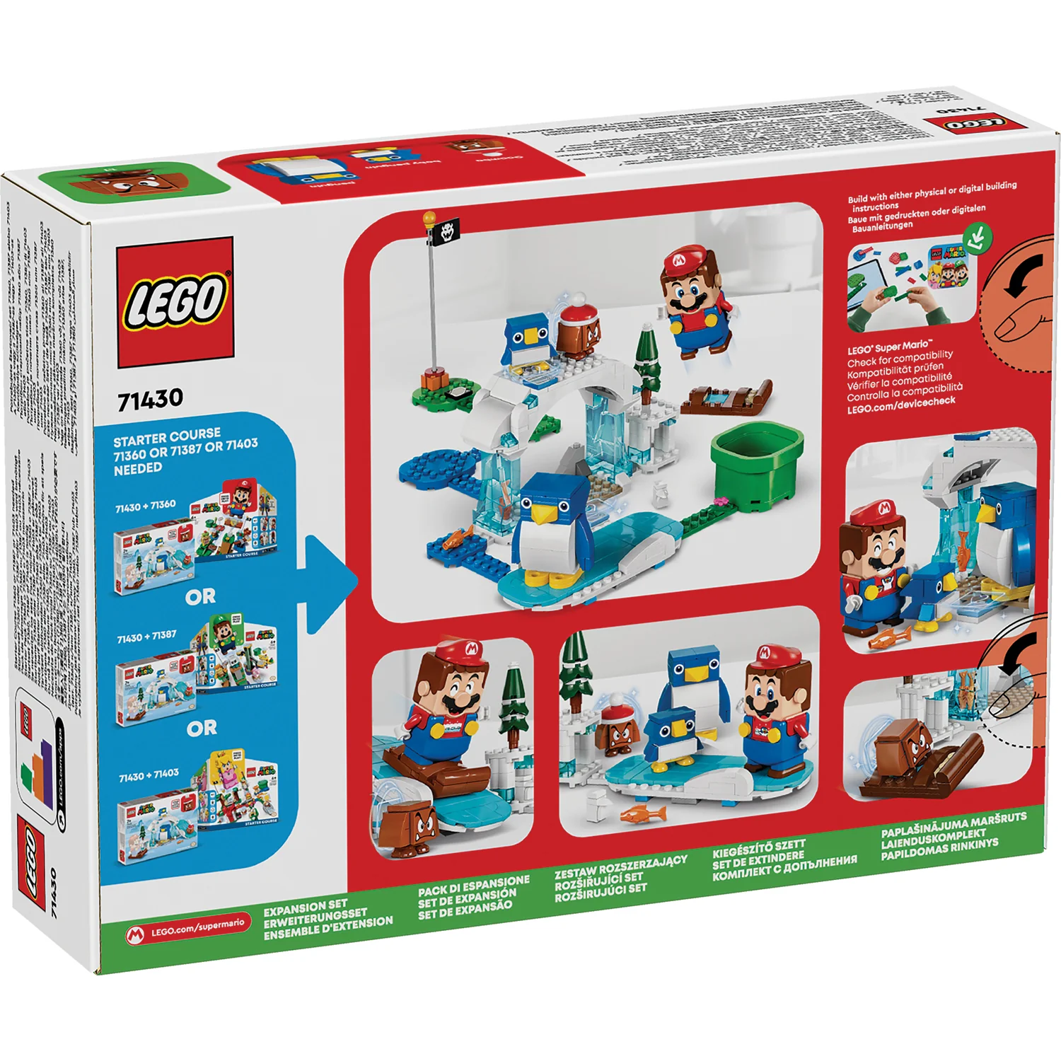 LEGO® Super Mario™ Penguin Family Snow Adventure Expansion Set