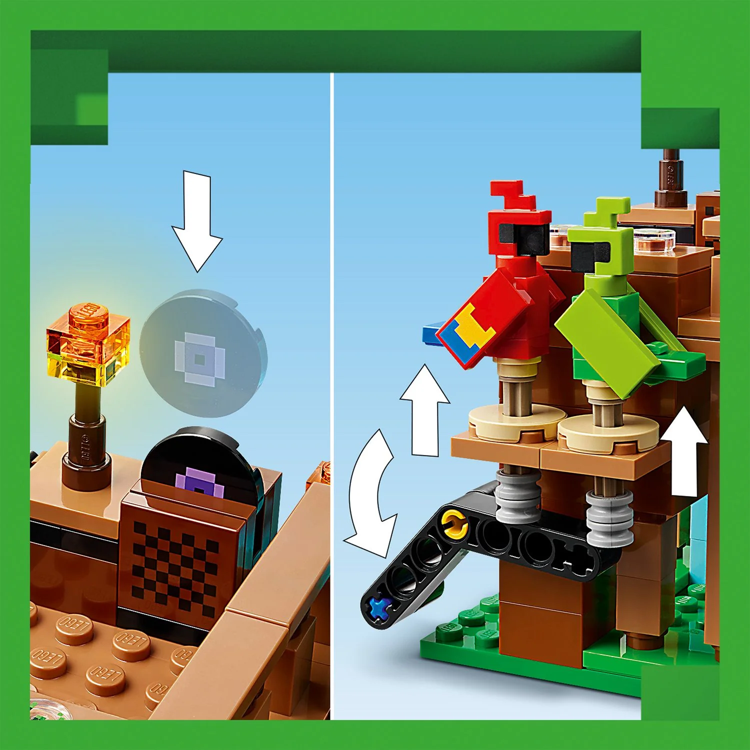 LEGO® Minecraft® The Parrot Houses