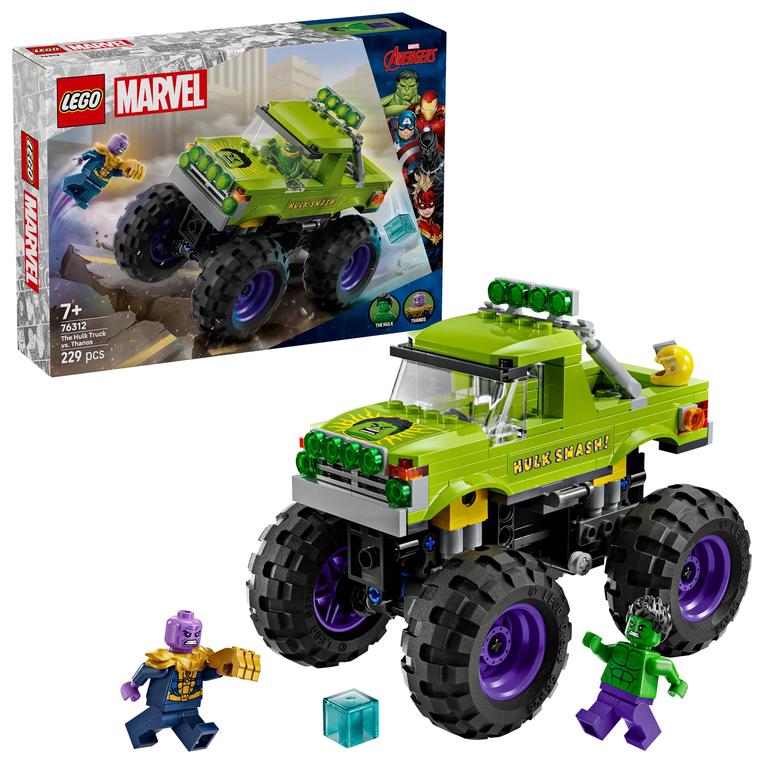 LEGO® Marvel The Hulk Truck vs. Thanos