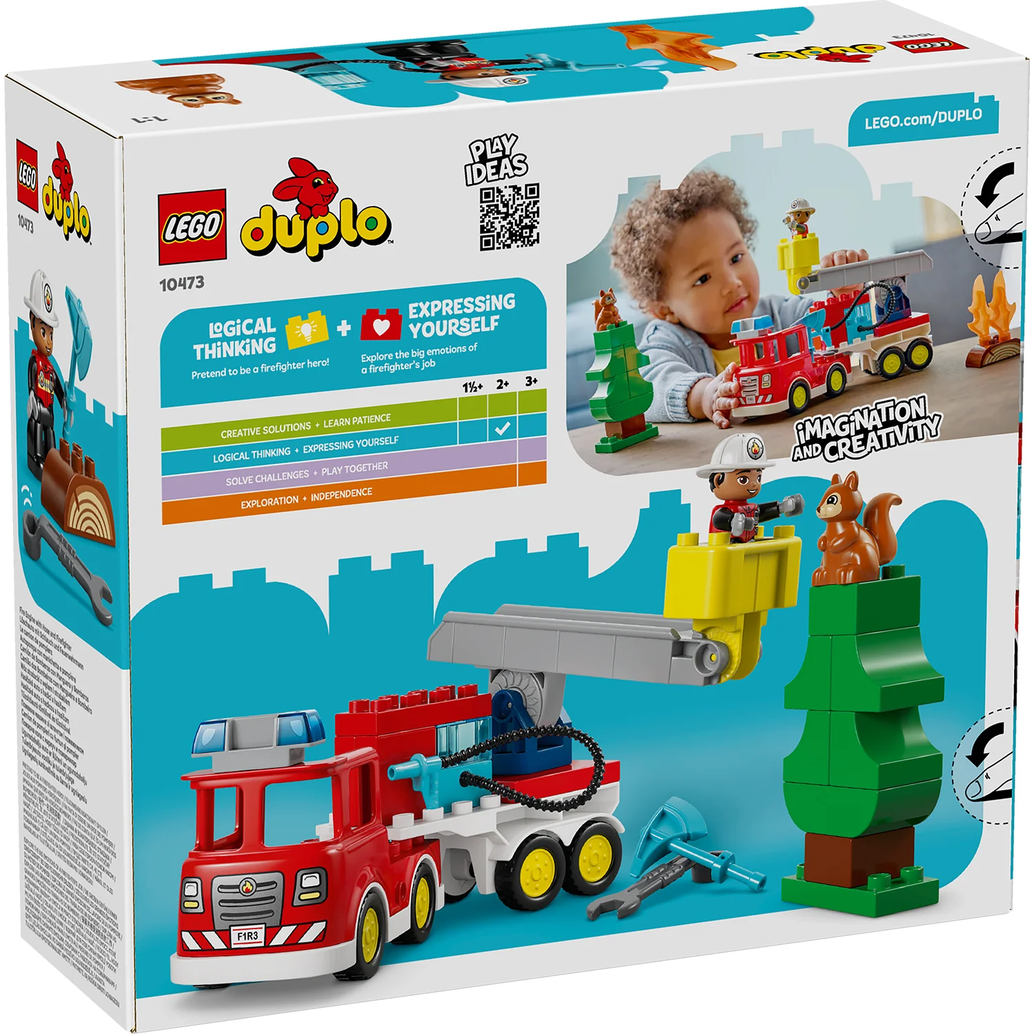 LEGO® DUPLO® Town Fire Truck with Hose and Firefighter