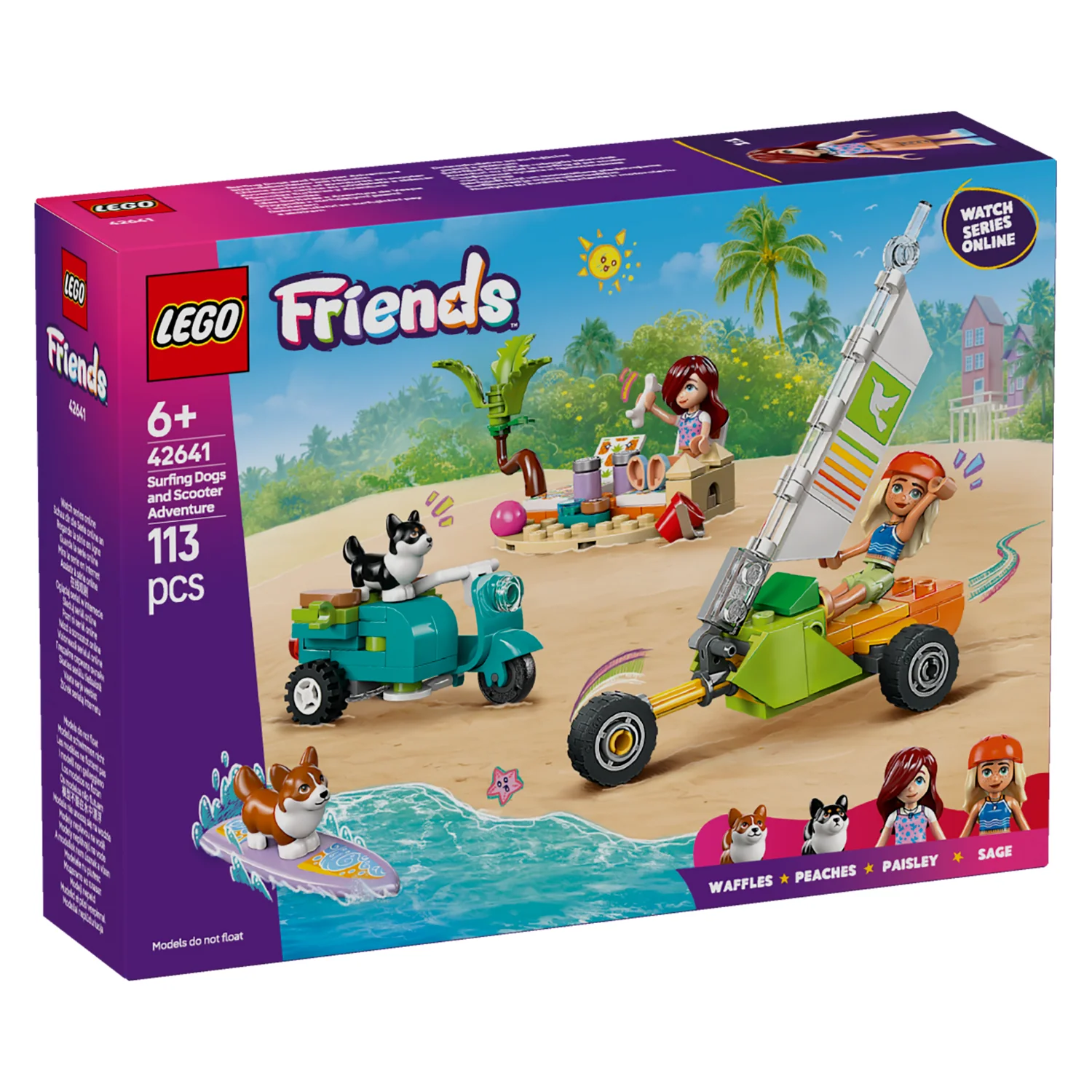 LEGO® Friends™ Surfing Dogs and Scooter Adventure