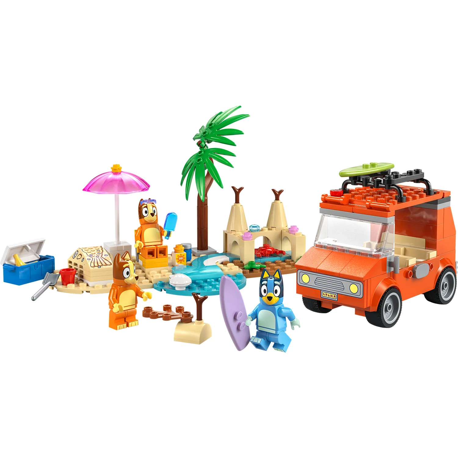 LEGO® Bluey: Bluey’s Beach & Family Car Trip