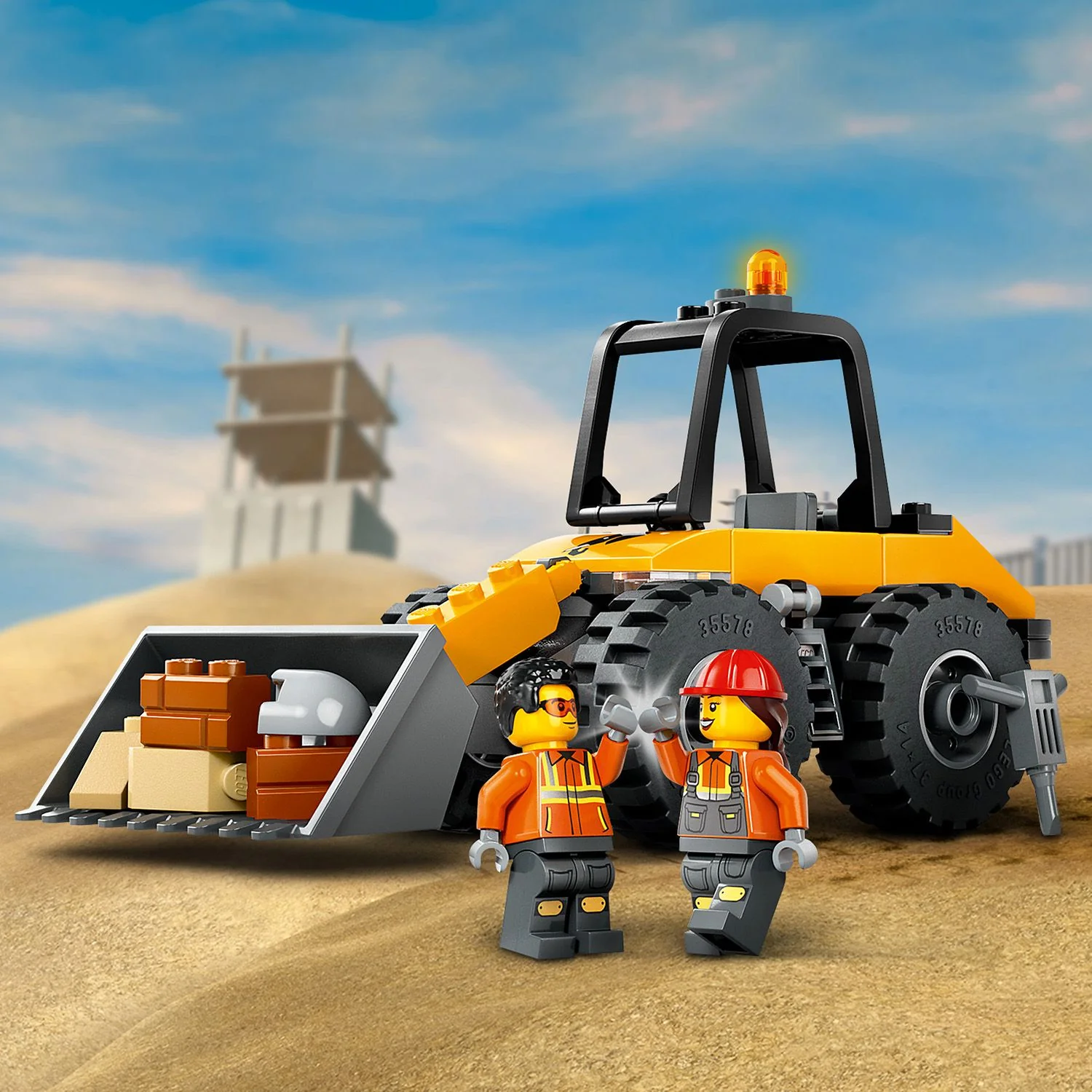 LEGO® City Yellow Construction Wheel Loader