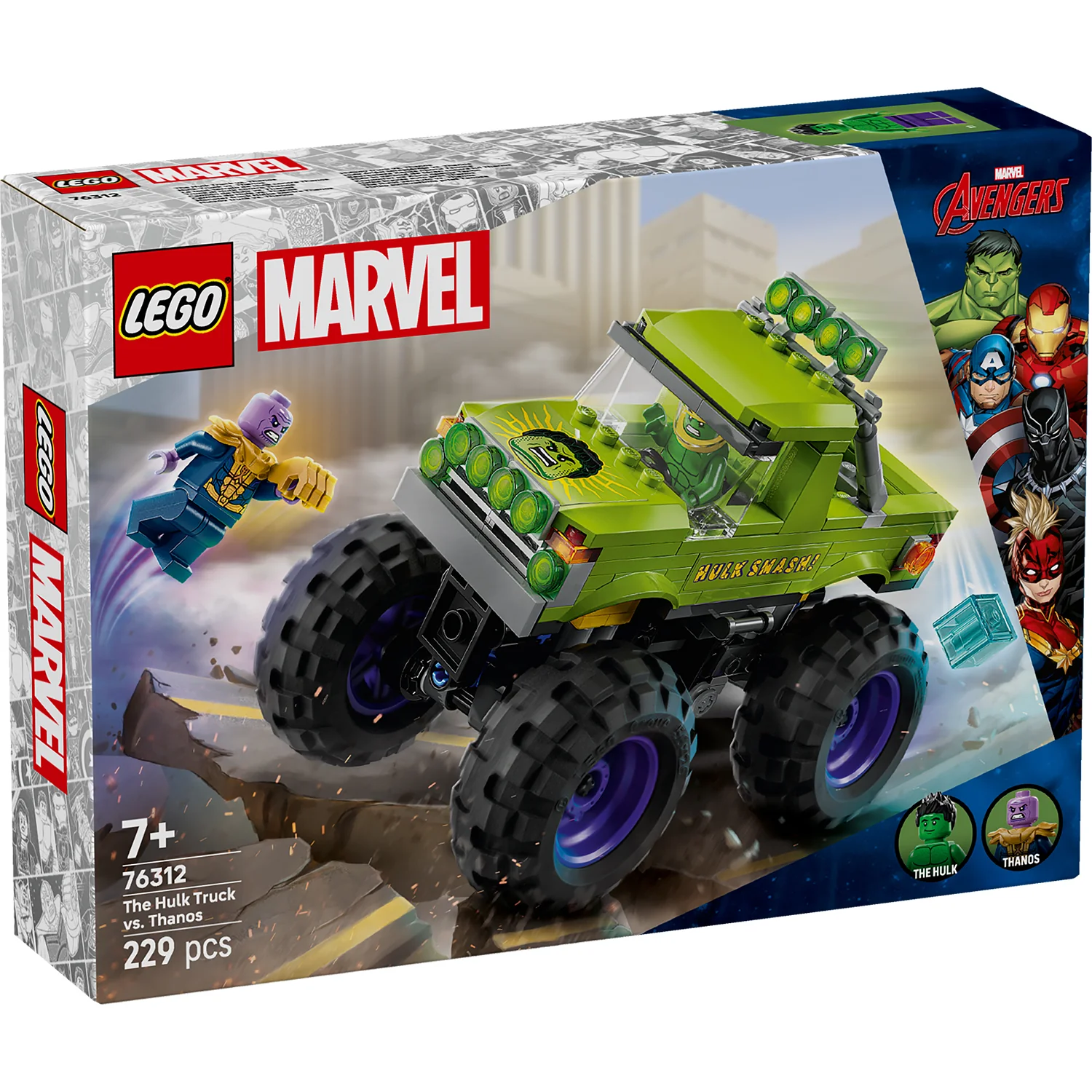 LEGO® Marvel The Hulk Truck vs. Thanos