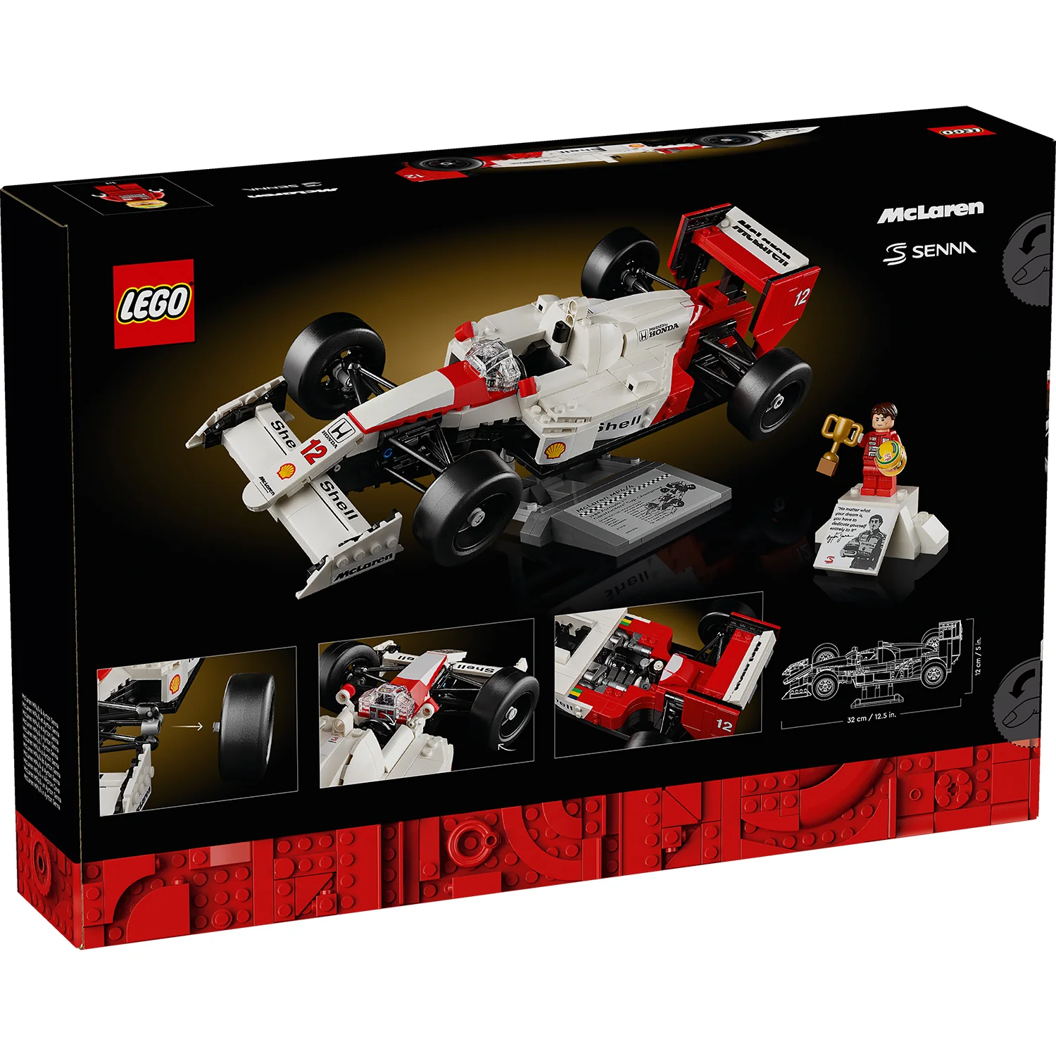 LEGO® ICONS™ McLaren MP4/4 & Ayrton Senna