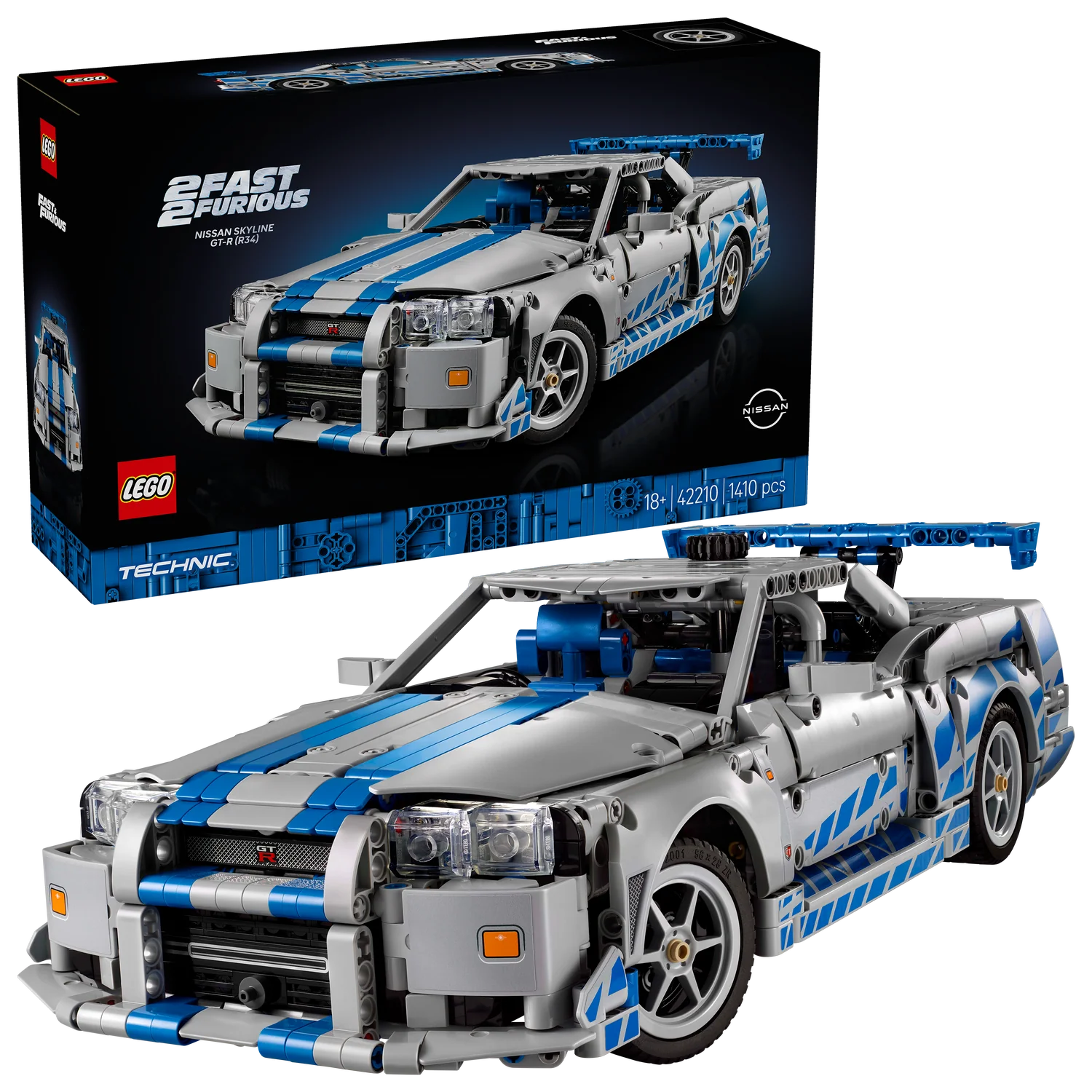 LEGO® Technic 2 Fast 2 Furious Nissan Skyline GT-R (R34) Car