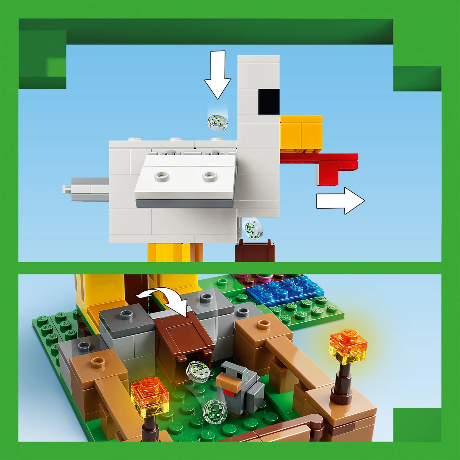 LEGO® Minecraft® Chicken Farm
