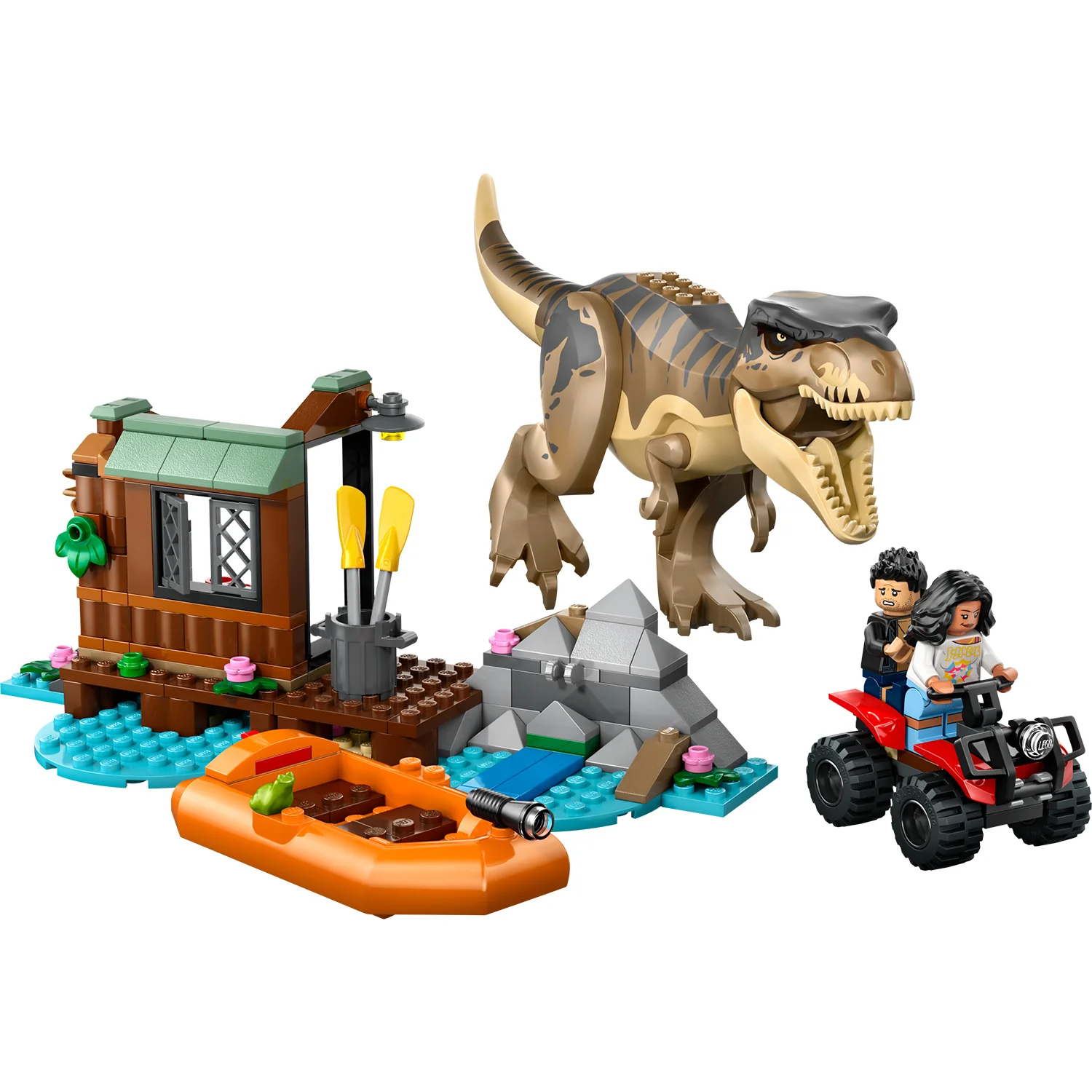 LEGO® Jurassic World T. rex River Escape