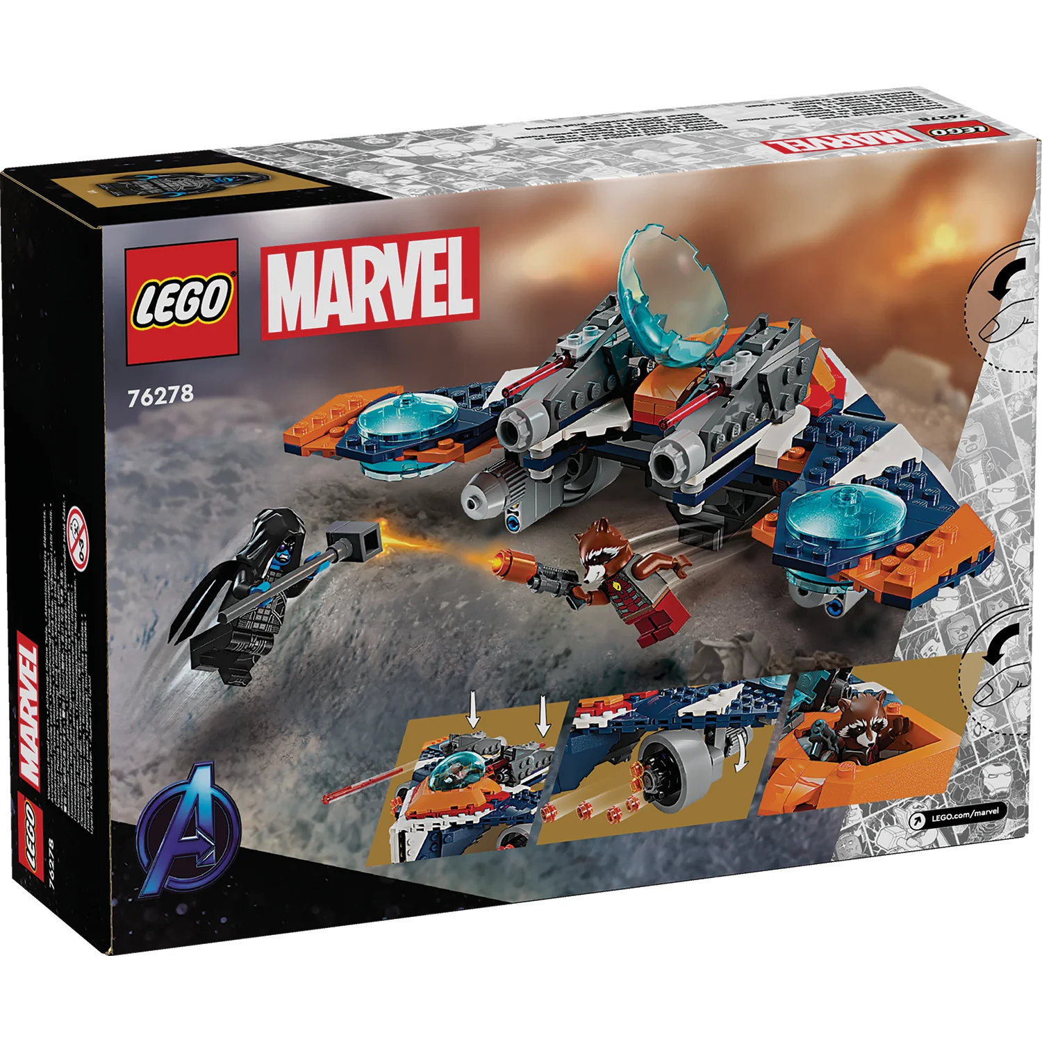 LEGO® Marvel Rocket’s Warbird vs. Ronan
