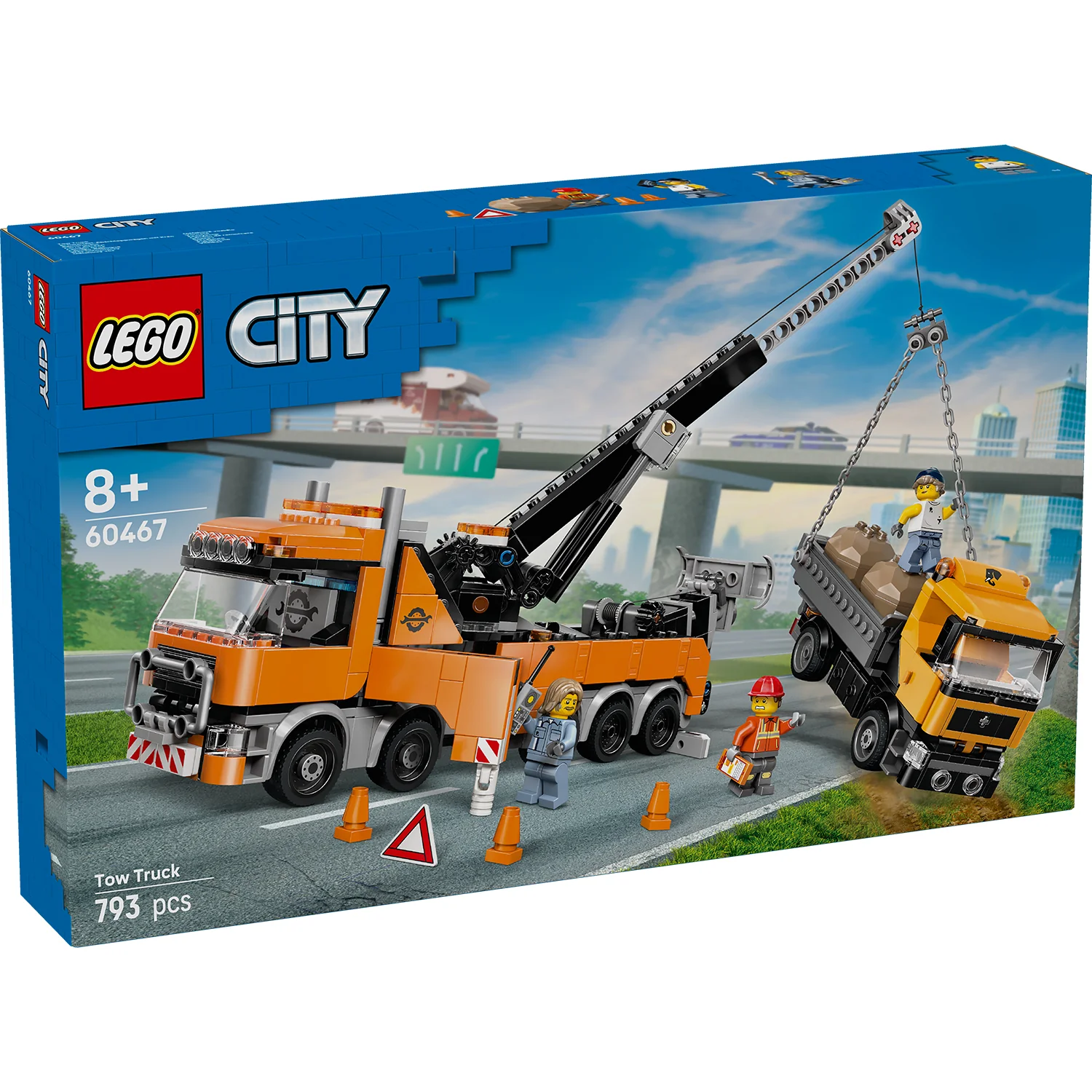 LEGO® City Heavy-Duty Recovery Tow Truck with Crane