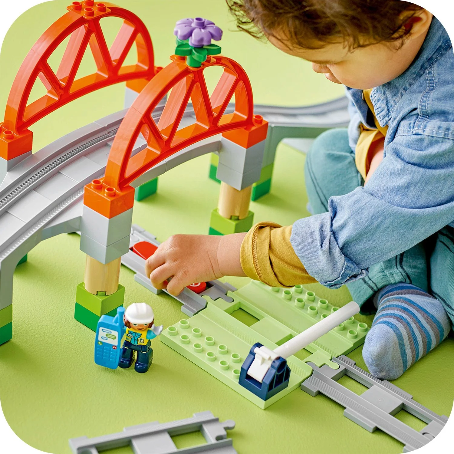 LEGO® DUPLO™ Train Bridge and Tracks Expansion Set