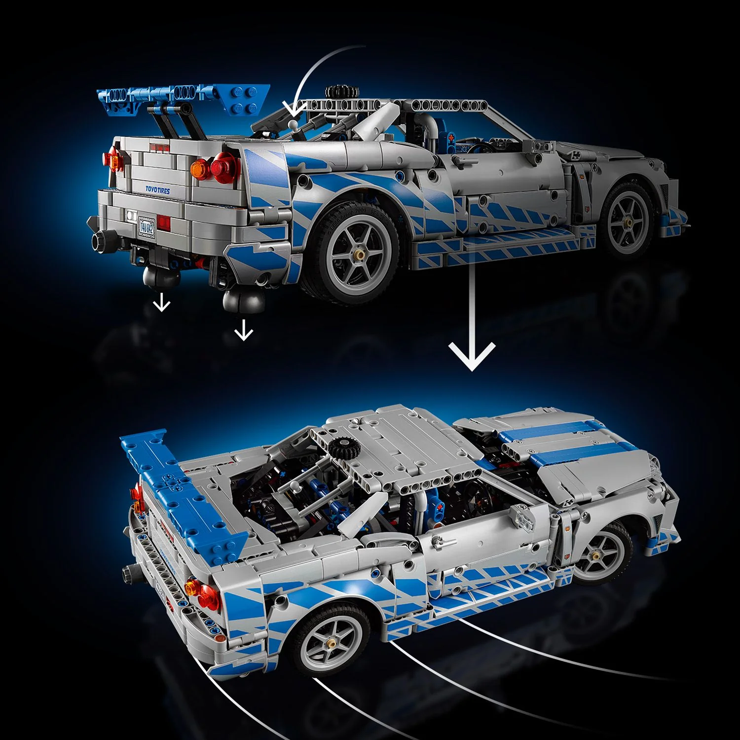 LEGO® Technic 2 Fast 2 Furious Nissan Skyline GT-R (R34) Car