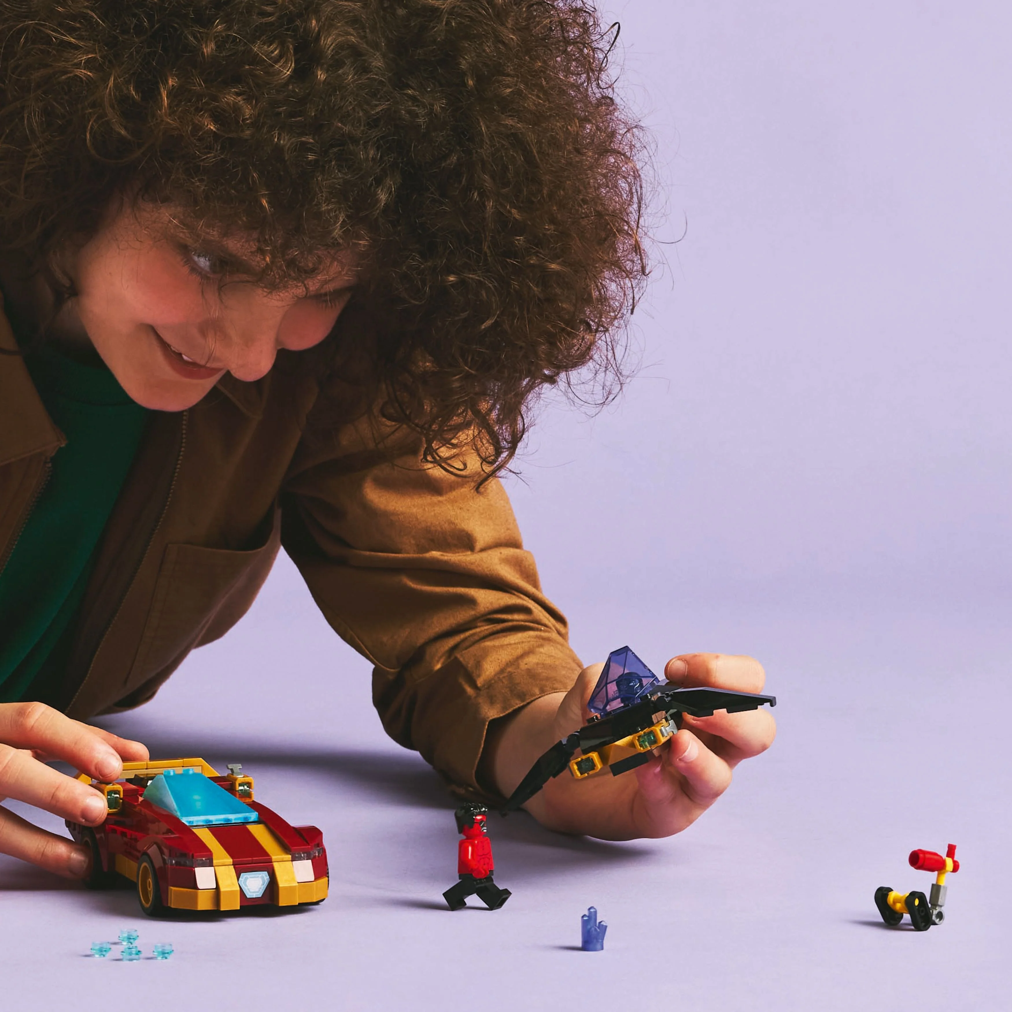 LEGO® Marvel Iron Man Car & Black Panther vs. Red Hulk