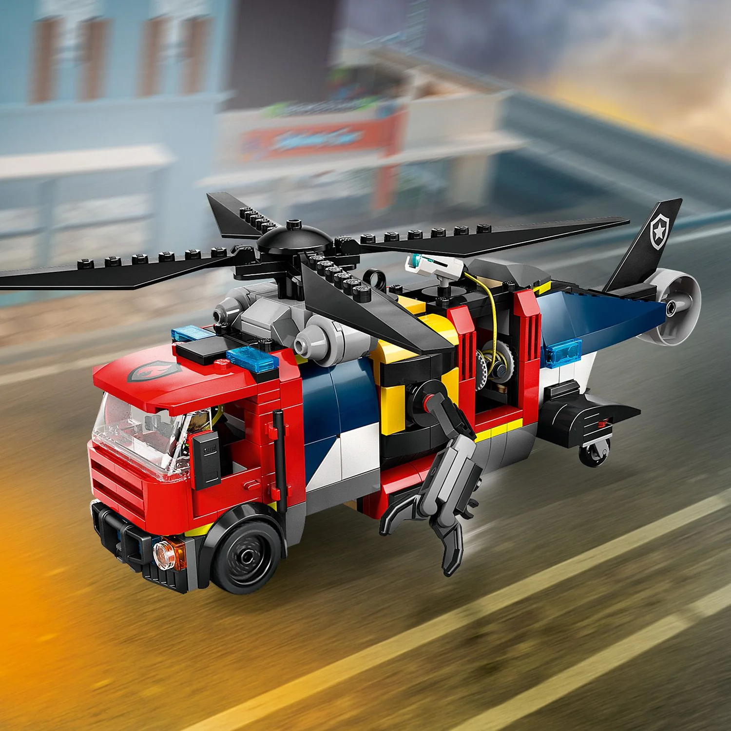 LEGO® City Helicopter, Fire Truck & Submarine Remix