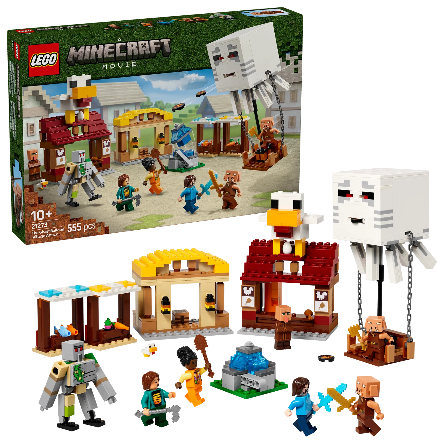LEGO® Minecraft® The Ghast Balloon Village Attack