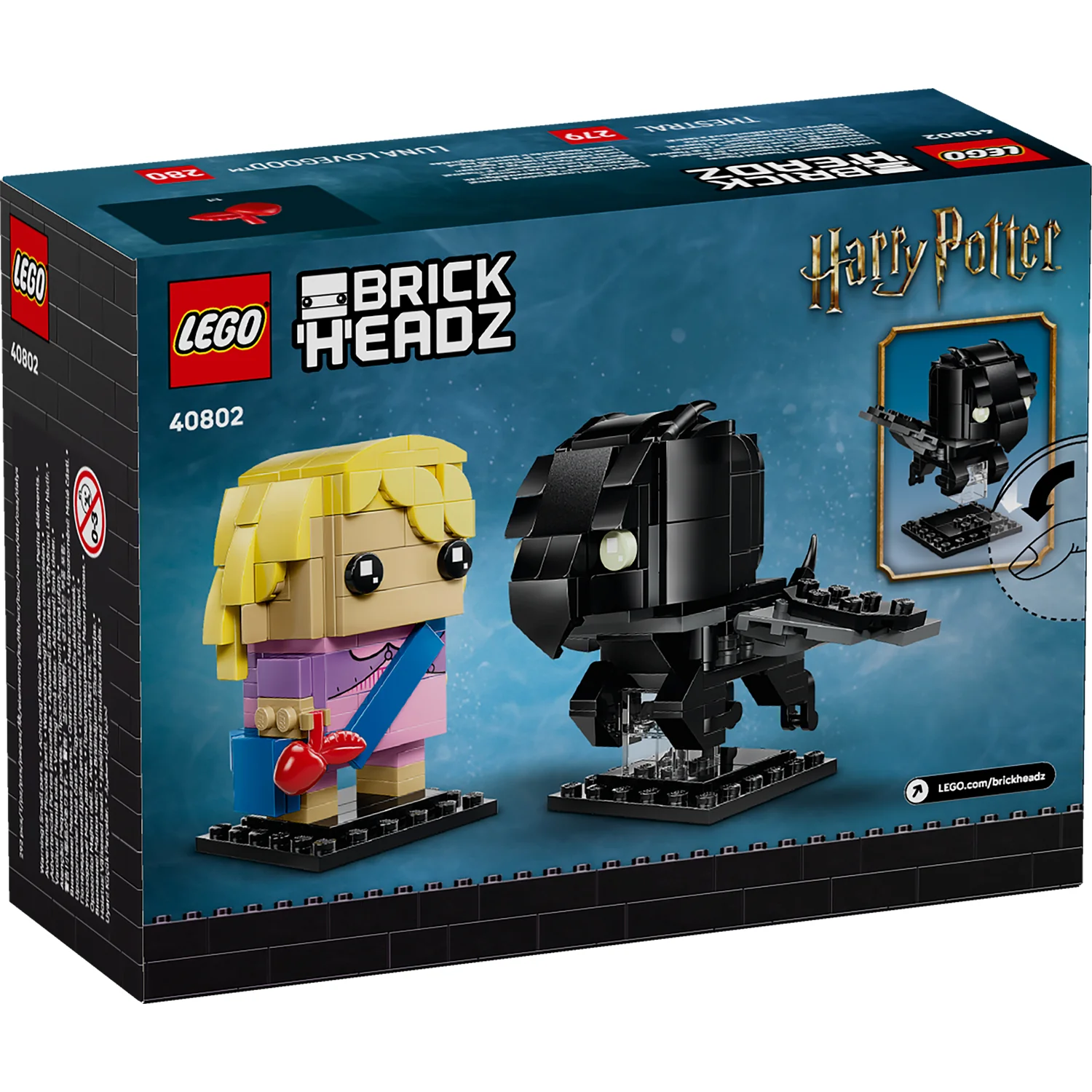LEGO® BrickHeadz™ Luna Lovegood™ & Thestral Figures