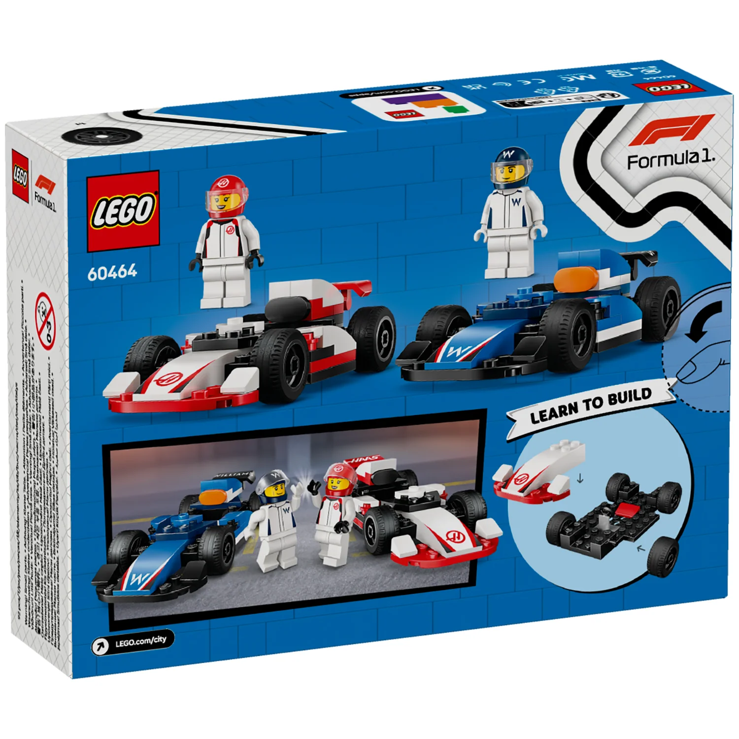 LEGO® City F1® Williams Racing & Haas F1® Race Cars