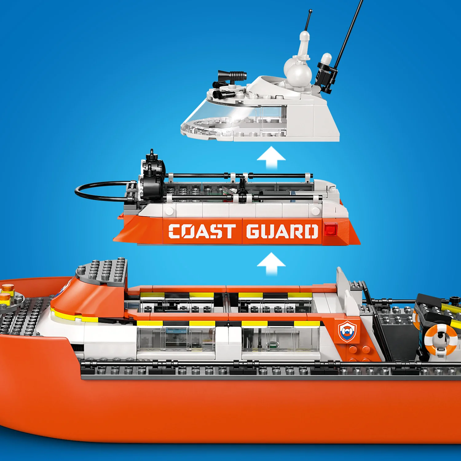 LEGO® City Coast Guard Rescue Boat & Helicopter