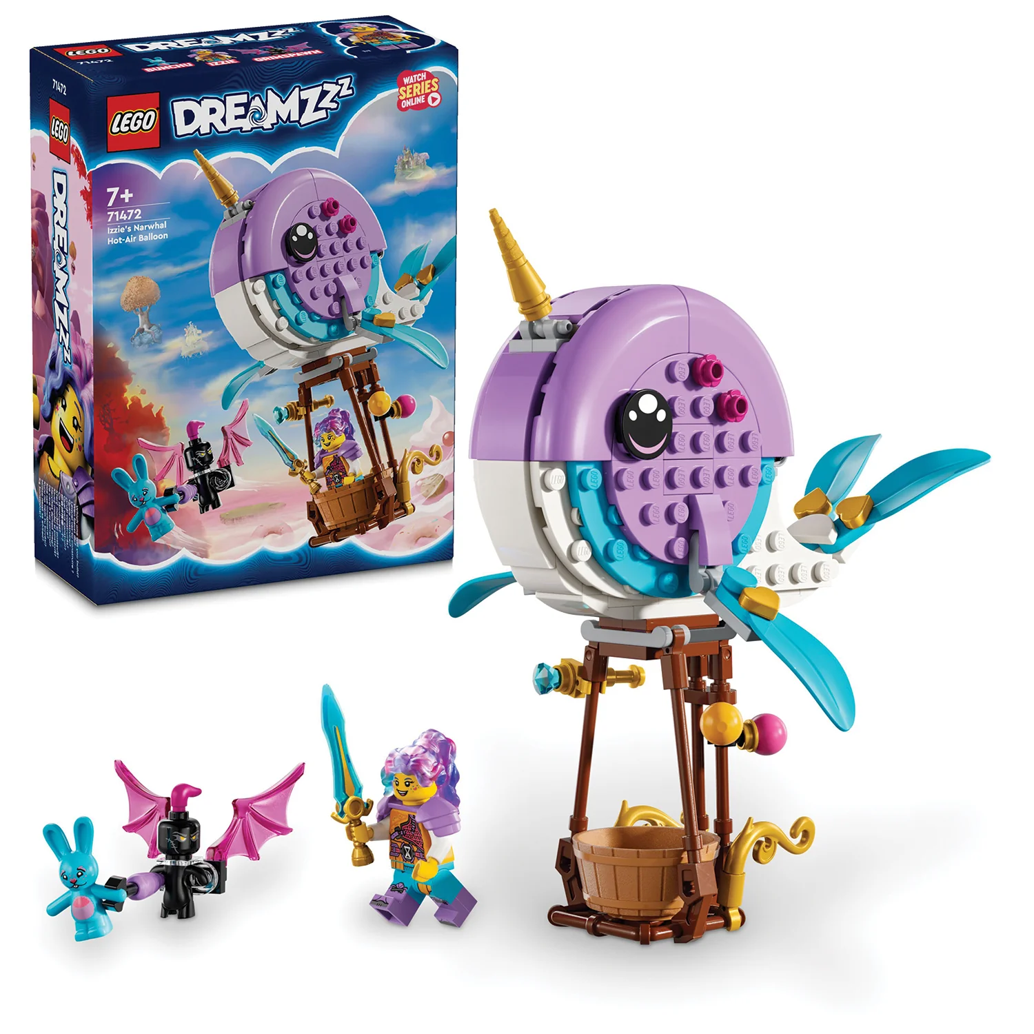LEGO® DREAMZzz™ Izzie's Narwhal Hot-Air Balloon