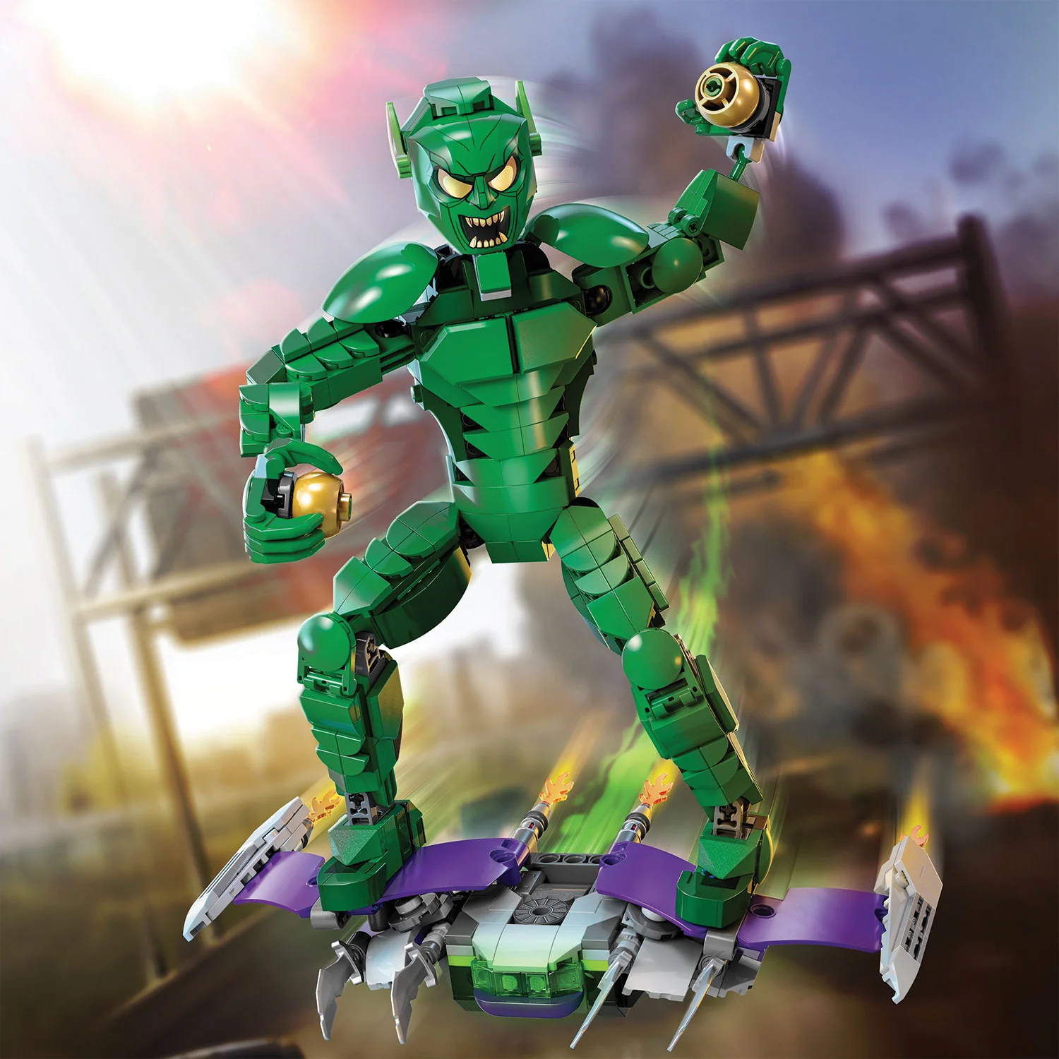 LEGO® Marvel Green Goblin Construction Figure