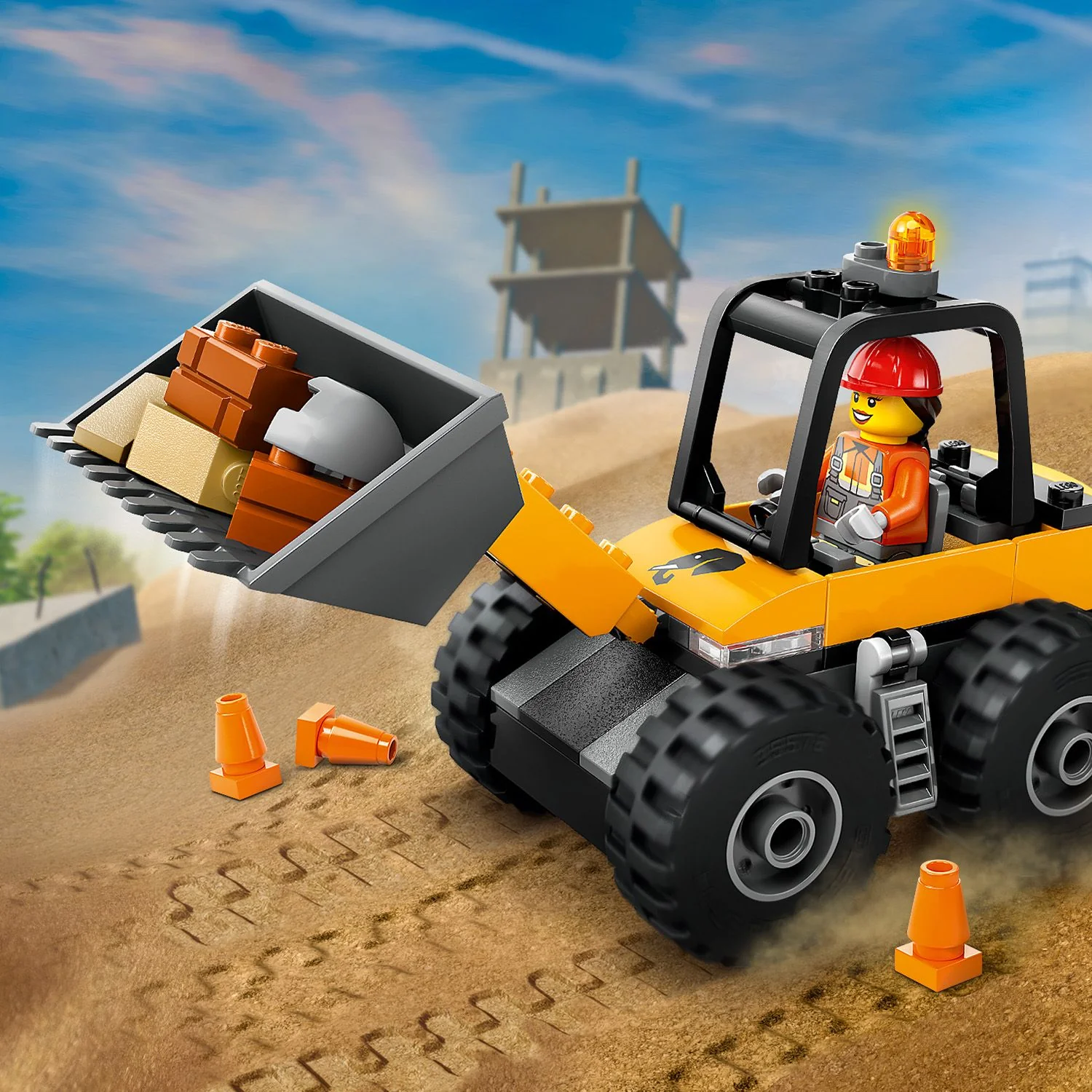 LEGO® City Yellow Construction Wheel Loader