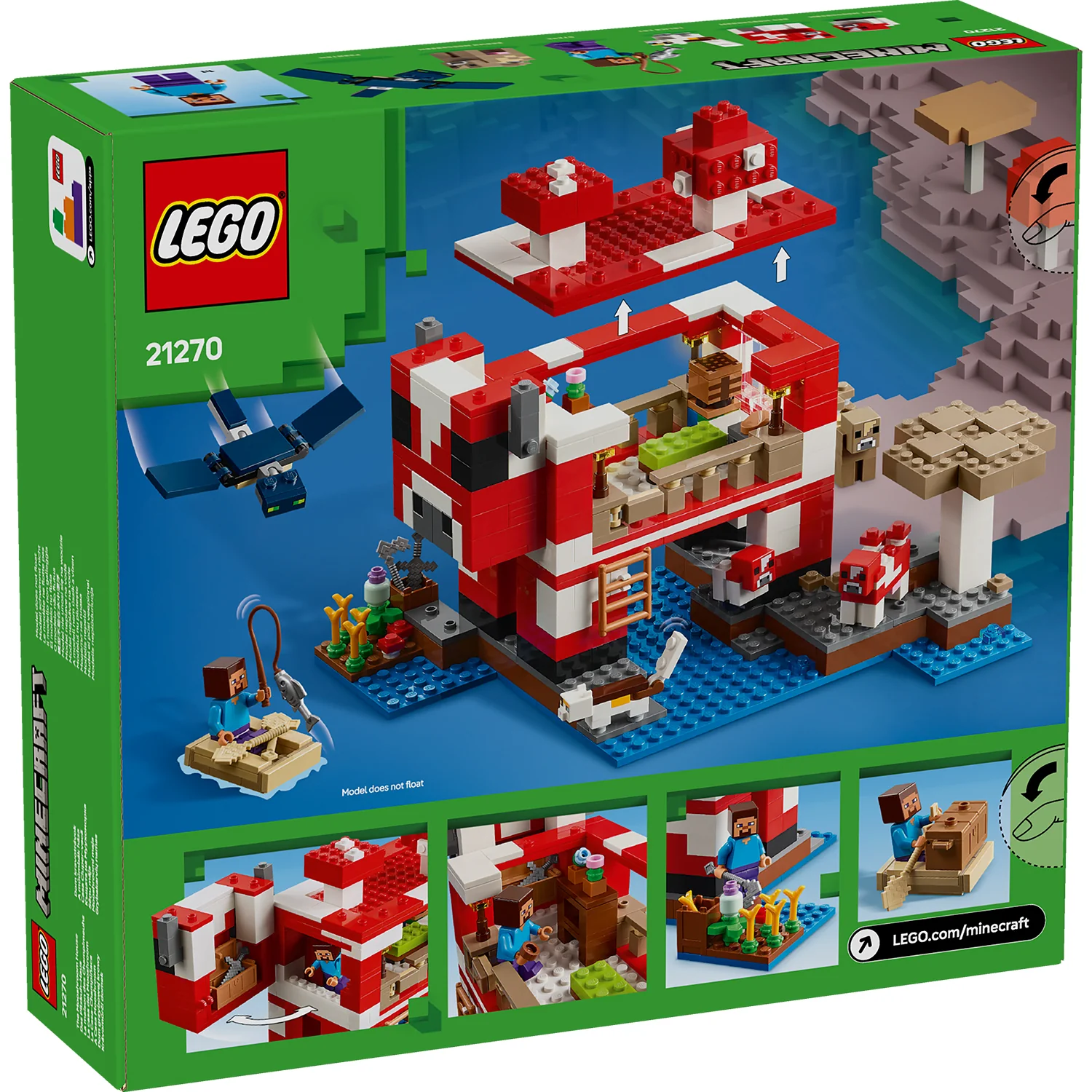 LEGO® Minecraft® The Mooshroom House