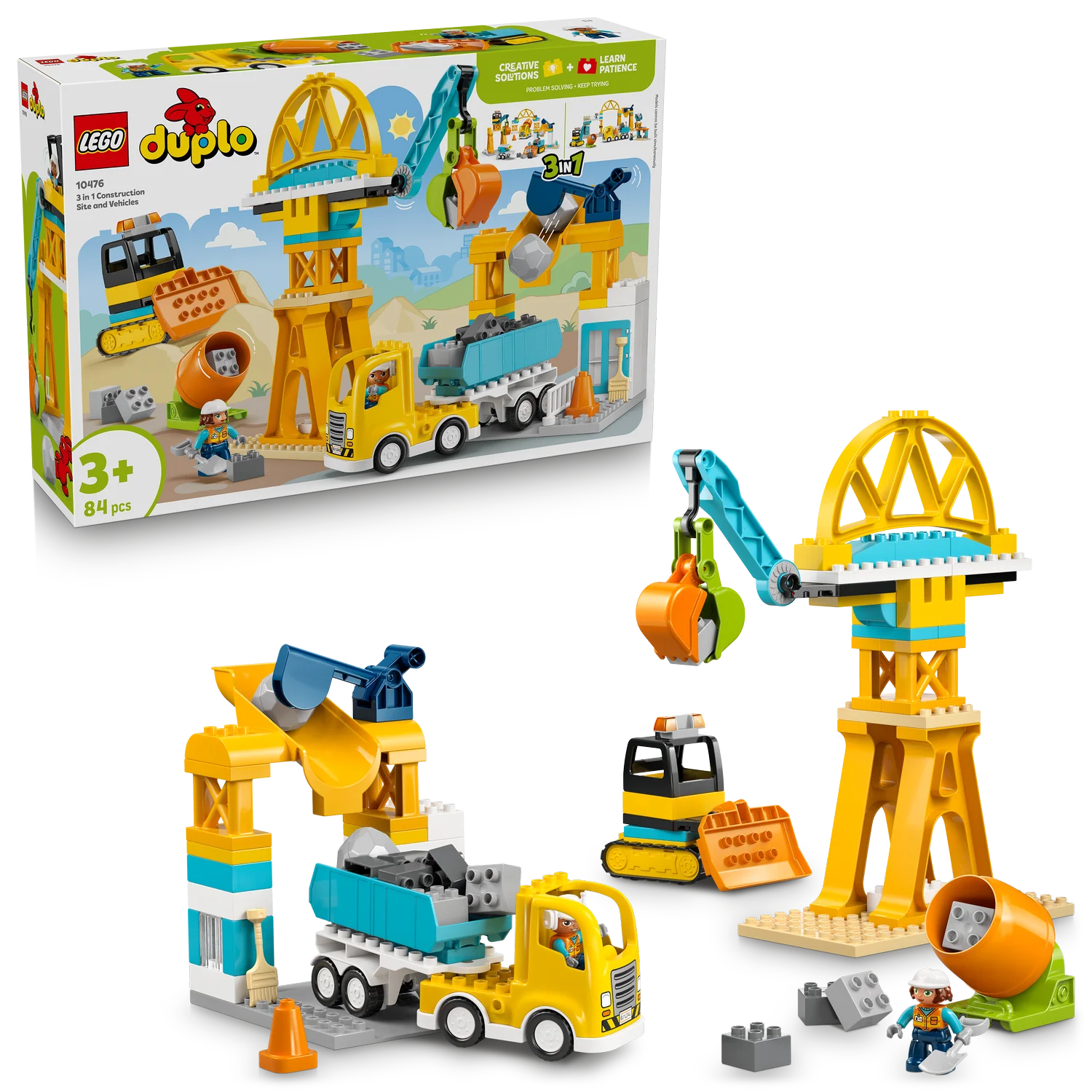 LEGO® DUPLO® Town 3-in-1 Construction Site and Vehicles