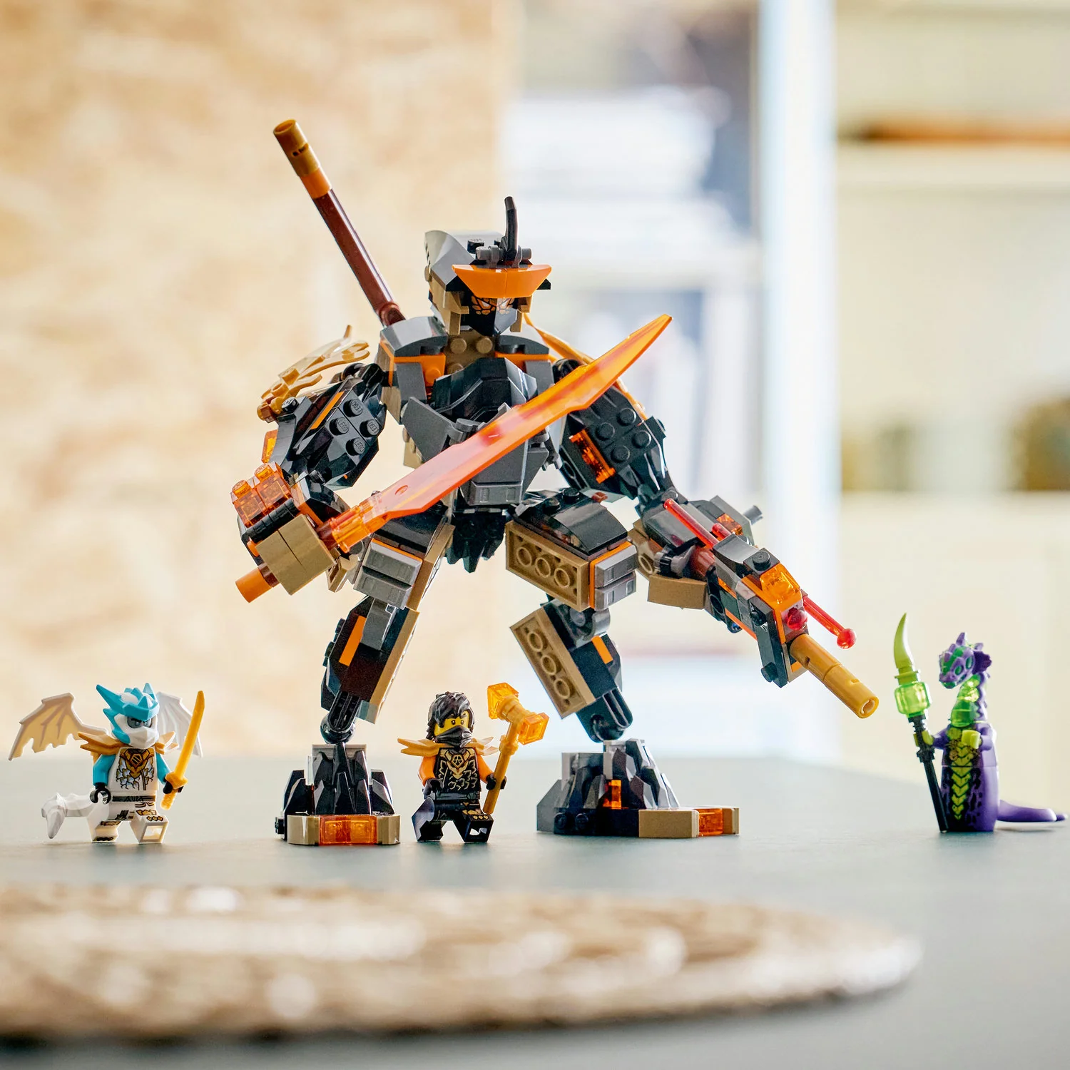 LEGO® NINJAGO® Cole’s Mission Mech & Dragon Zane