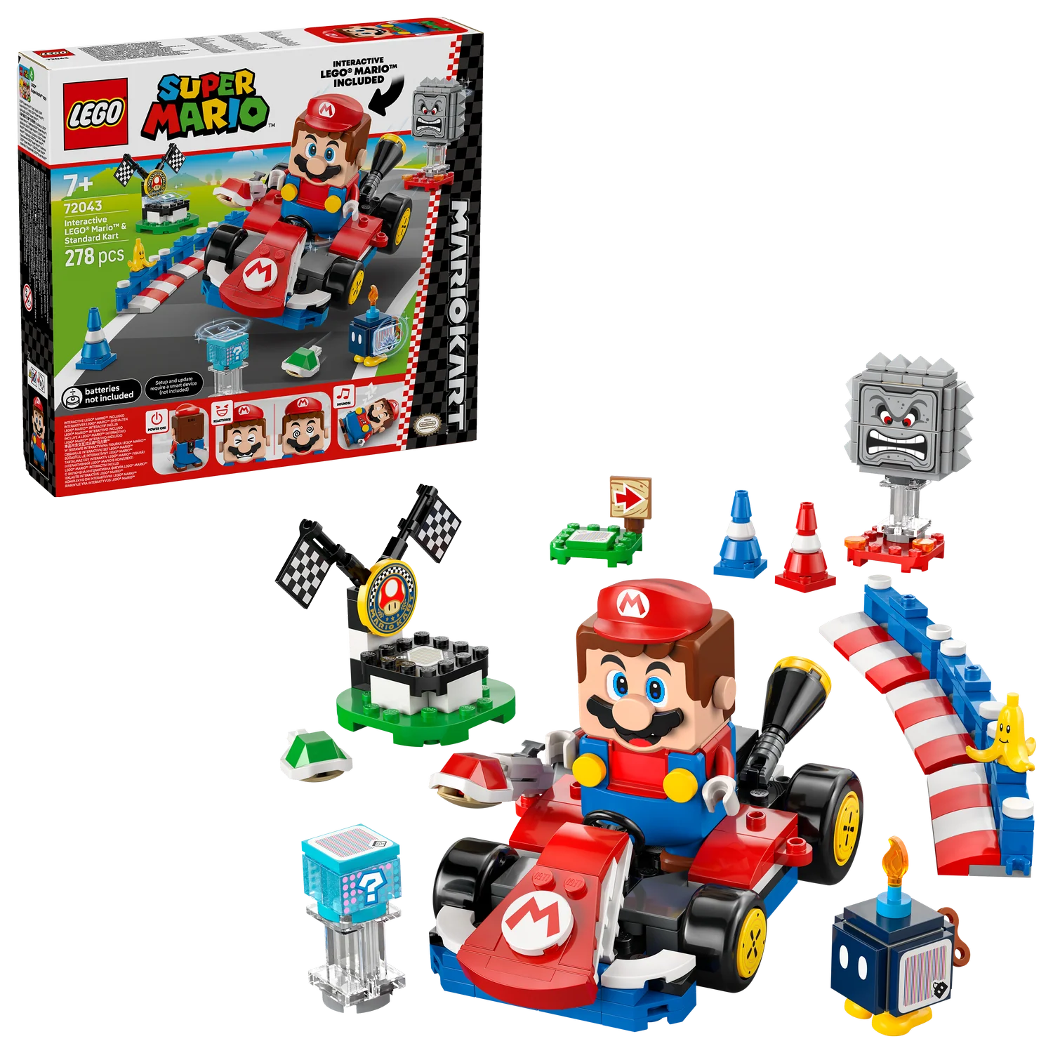 LEGO® Super Mario™: Mario Kart™ – Interactive LEGO® Mario™ & Standard Kart